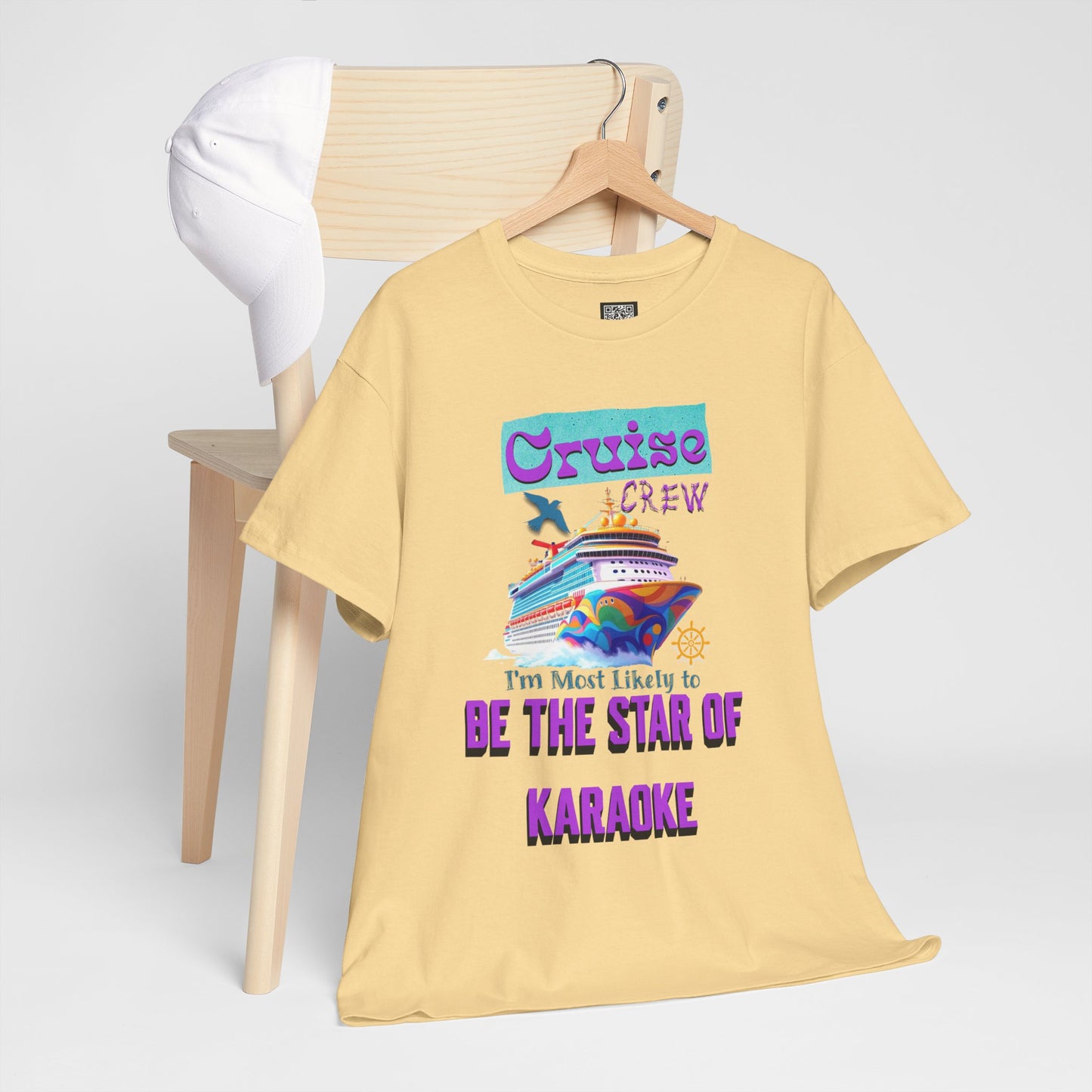 Cruising Karaoke Unisex Tee - Fun Cruise Travel Shirt, Cruise Vacation Outfit, Cruise Summer Party Gear, Gift for Cruise Lovers, Funny Shirt