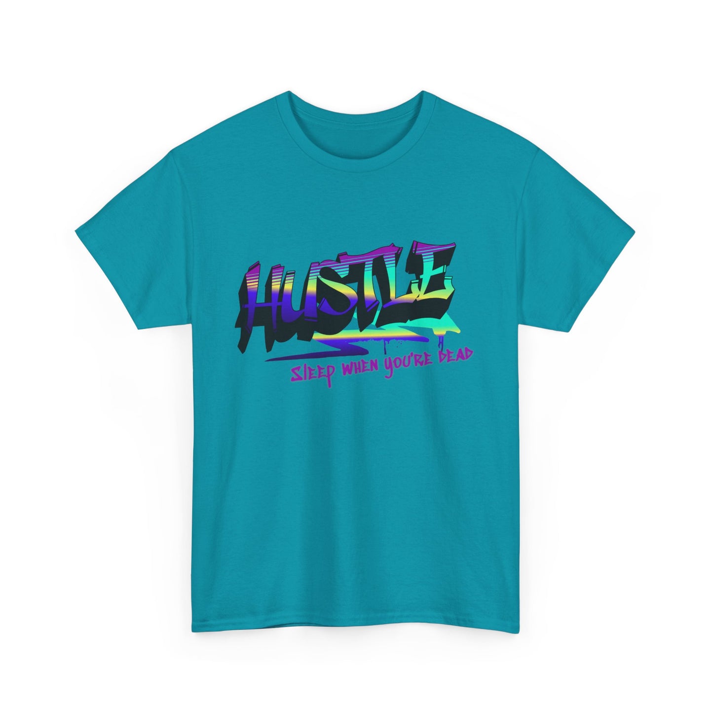 Hustle Hard - Vibrant Graffiti Design, Graffiti-Inspired Art, Motivational Merchandise, Entrepreneur Lifestyle Apparel, Unisex Motivational Gift