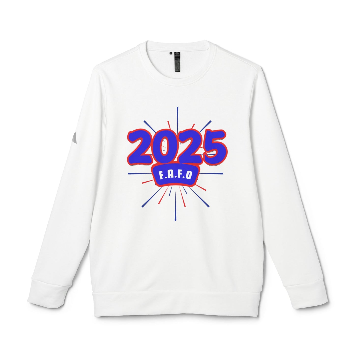 Adidas Unisex Fleece "F.A.F.O." Crewneck Sweatshirt, Anti-Trump Regime Shirt, Fight Oligarchy Shirts, F around... You Know the Rest Shirt