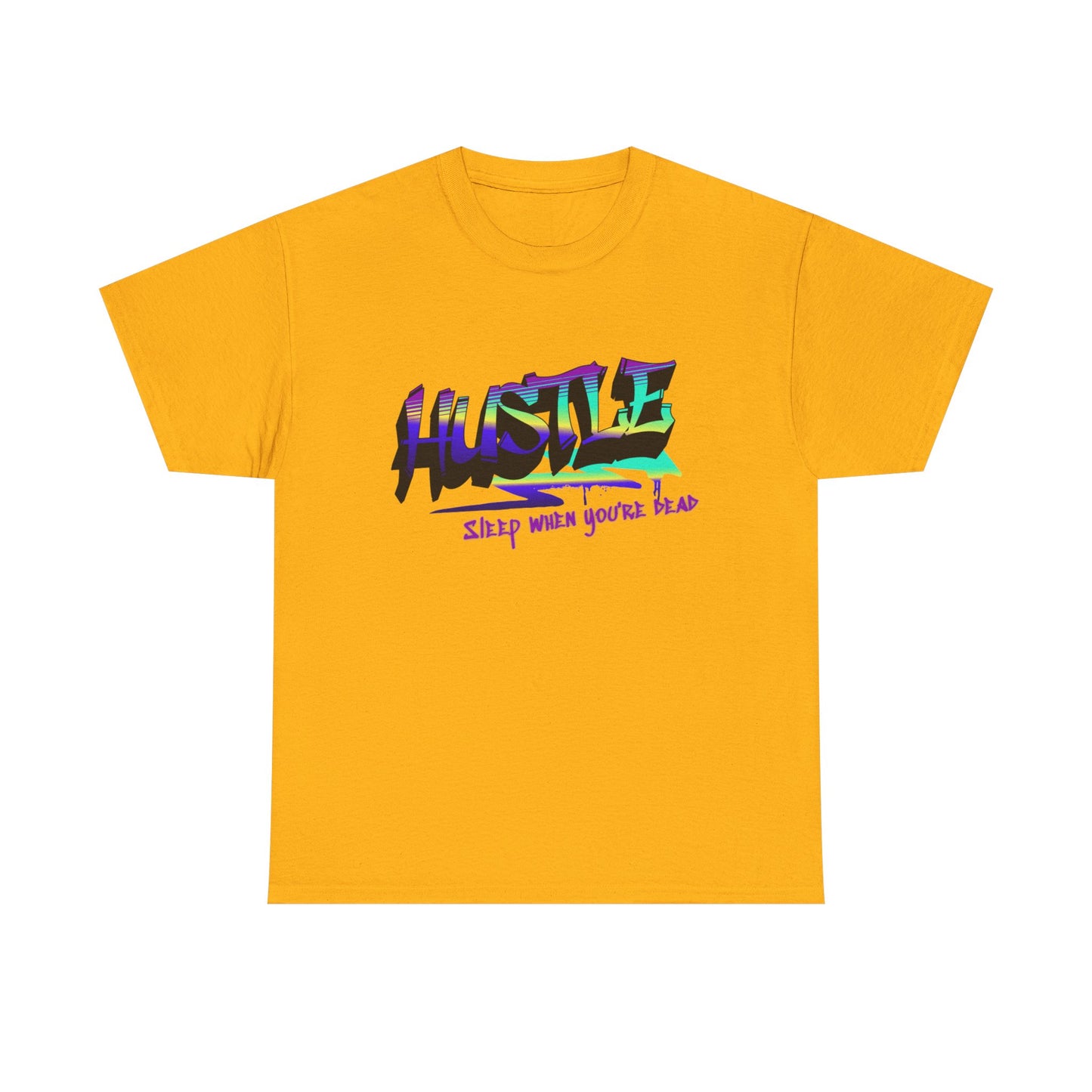 Hustle Hard - Vibrant Graffiti Design, Graffiti-Inspired Art, Motivational Merchandise, Entrepreneur Lifestyle Apparel, Unisex Motivational Gift