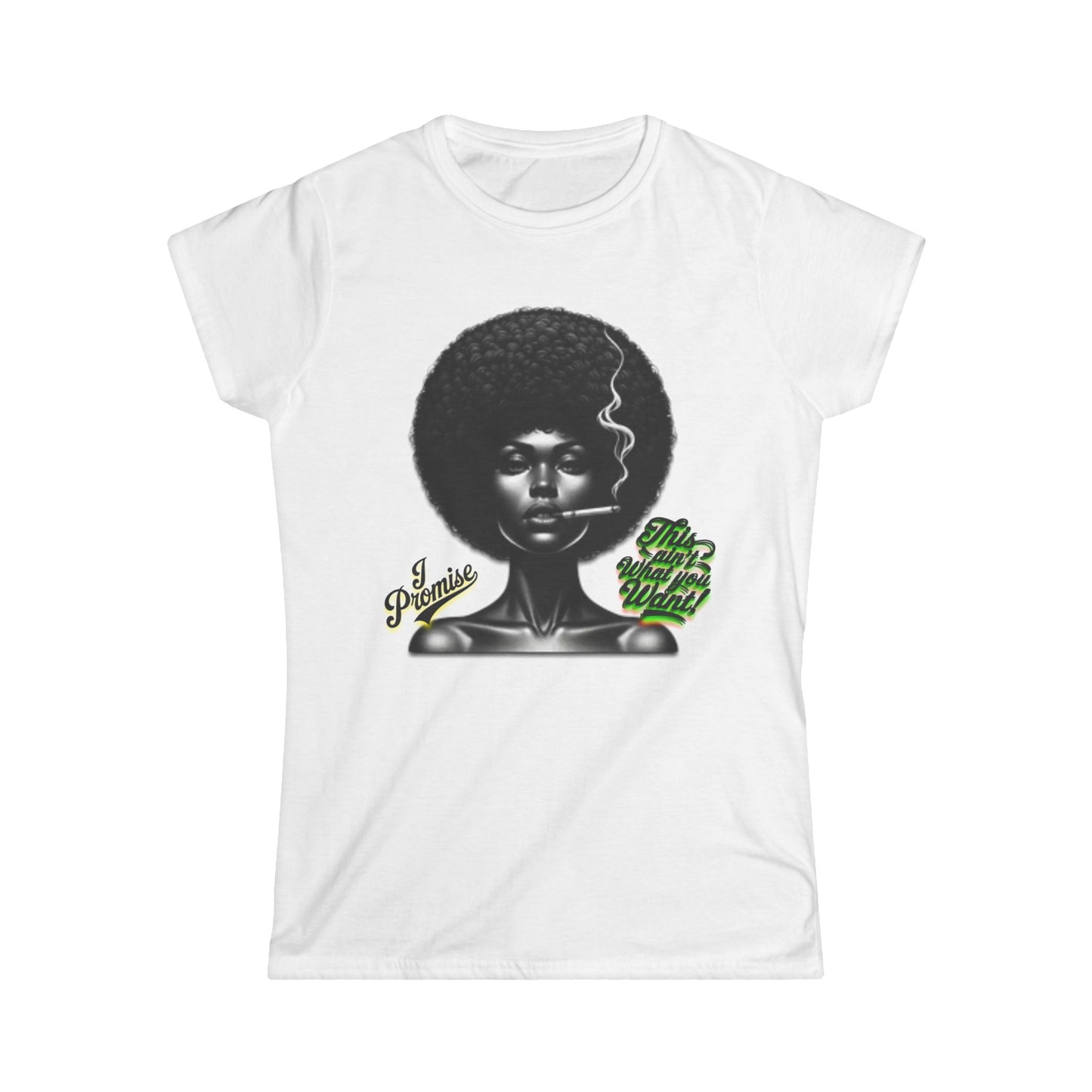 Black Woman Graphic Tee - "I Promise This Ain’t What You Want", Melanin T-Shirts for Black Women, 92% Black Women Shirts, Black Girl Magic Tee