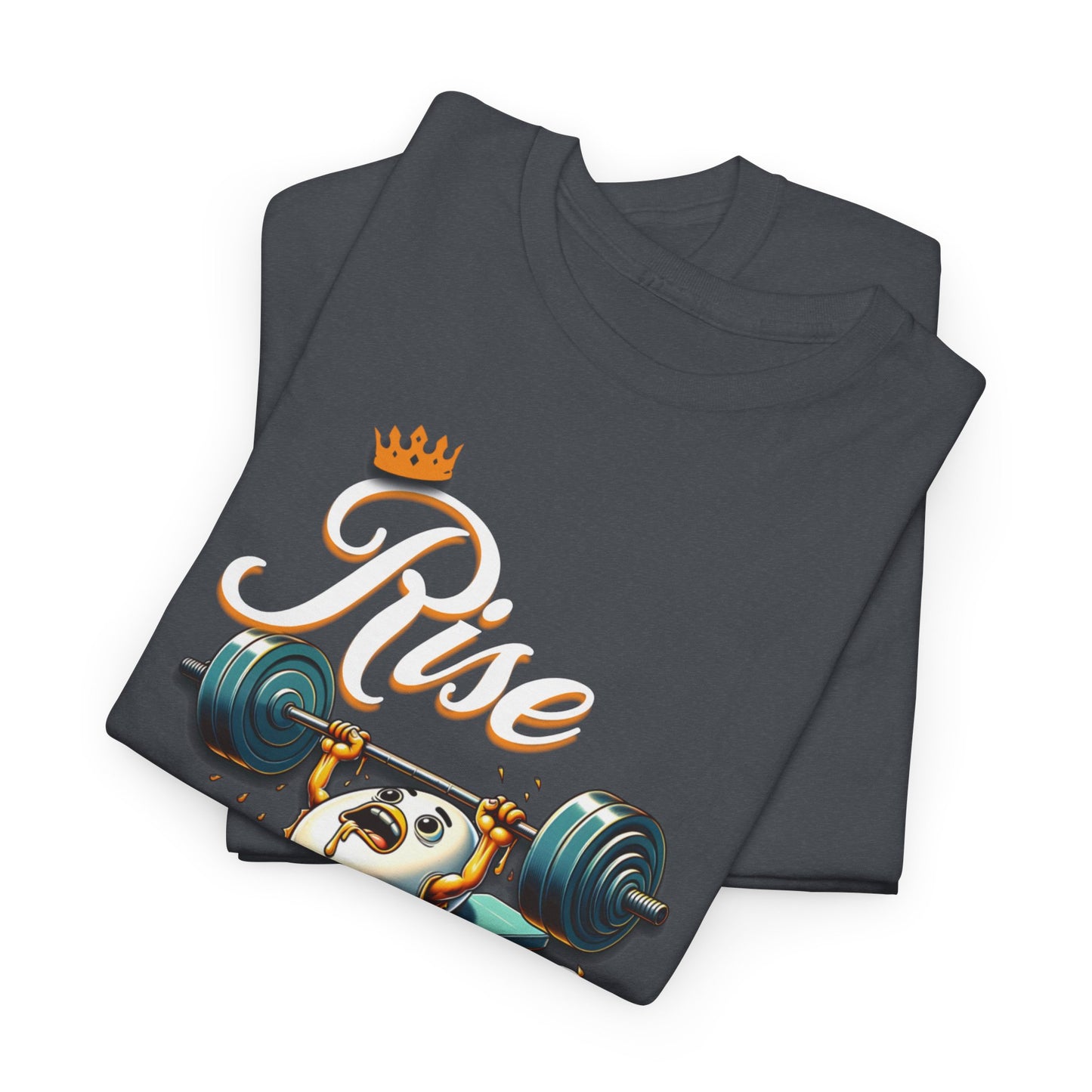 Egg-cellent Grind T-Shirts, Rise & Grind Gym Motivational Unisex Tee, Humorous T-Shirt for Fitness Enthusiasts, Motivational Cute Fitness T-Shirt