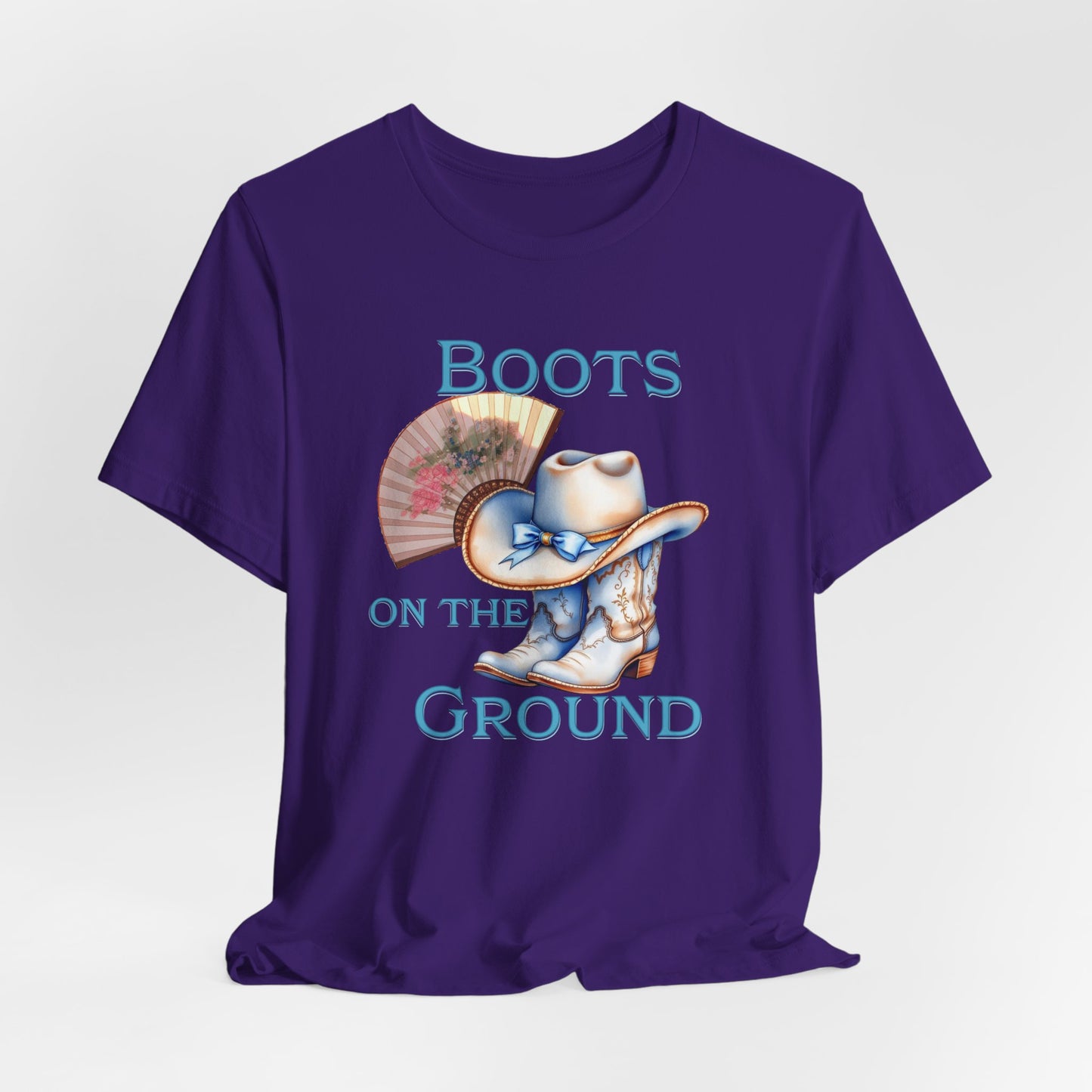 Cowboy Boots Graphic Tee - "Boots on the Ground" Inspired Design, Unisex Shirt for Men and Women, Country Music Lover Tees