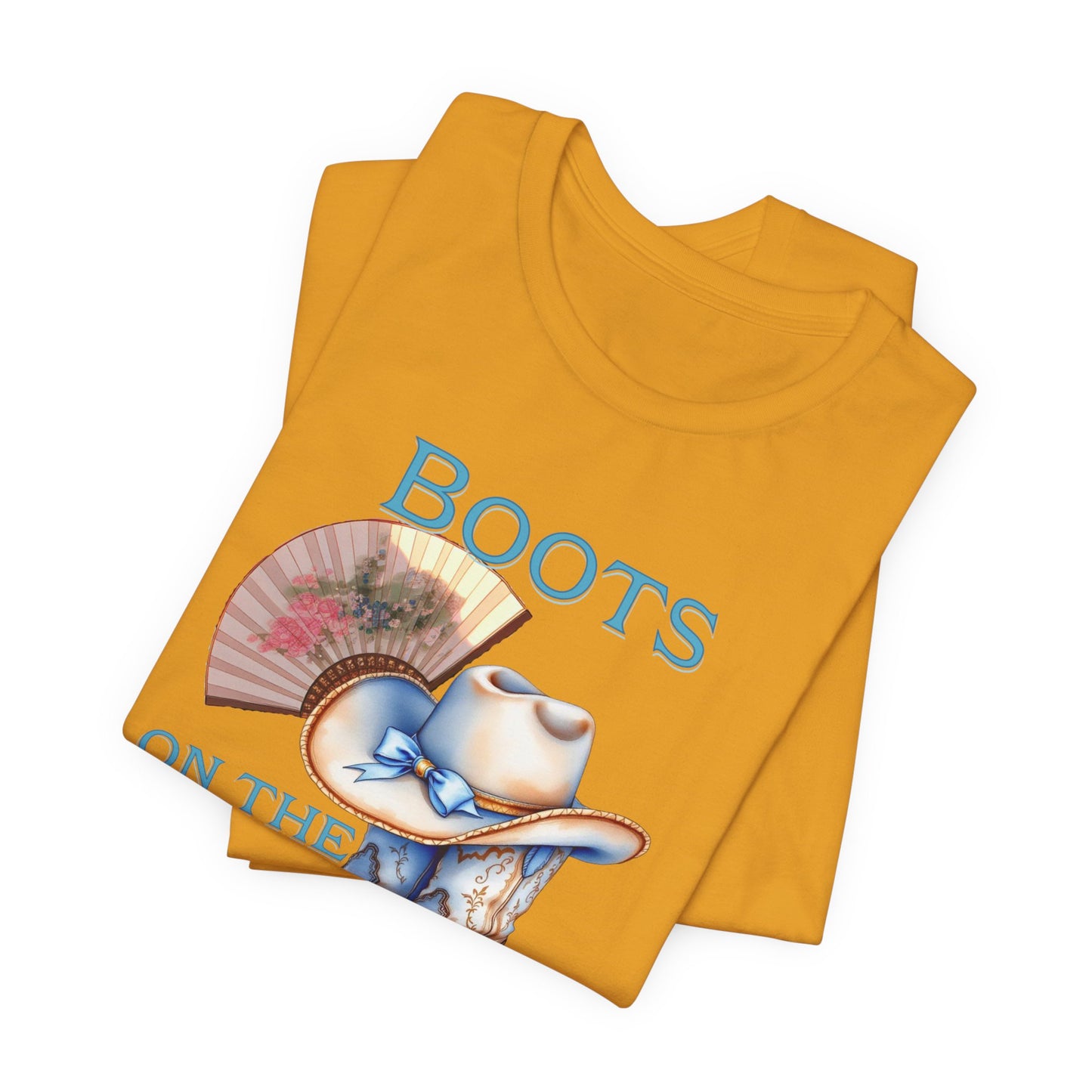 Cowboy Boots Graphic Tee - "Boots on the Ground" Inspired Design, Unisex Shirt for Men and Women, Country Music Lover Tees