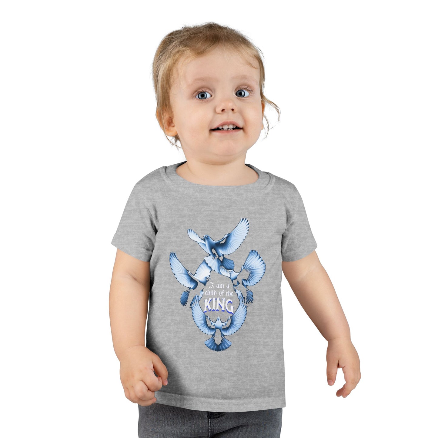 Toddler T-Shirt - "I Am a Child of the King" - Inspirational Tees for Toddlers, Religious T-Shirts for Infants and Toddlers
