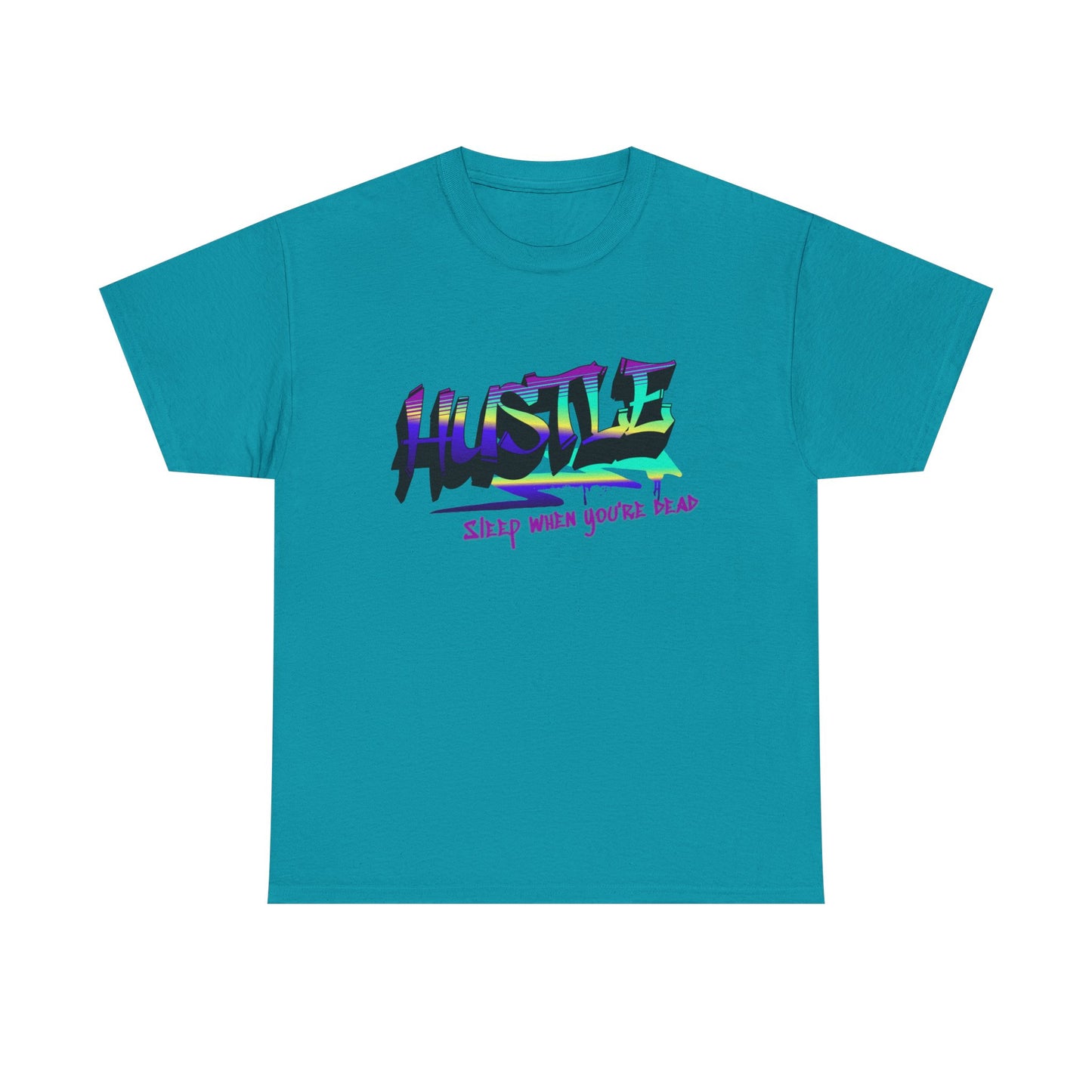 Hustle Hard - Vibrant Graffiti Design, Graffiti-Inspired Art, Motivational Merchandise, Entrepreneur Lifestyle Apparel, Unisex Motivational Gift