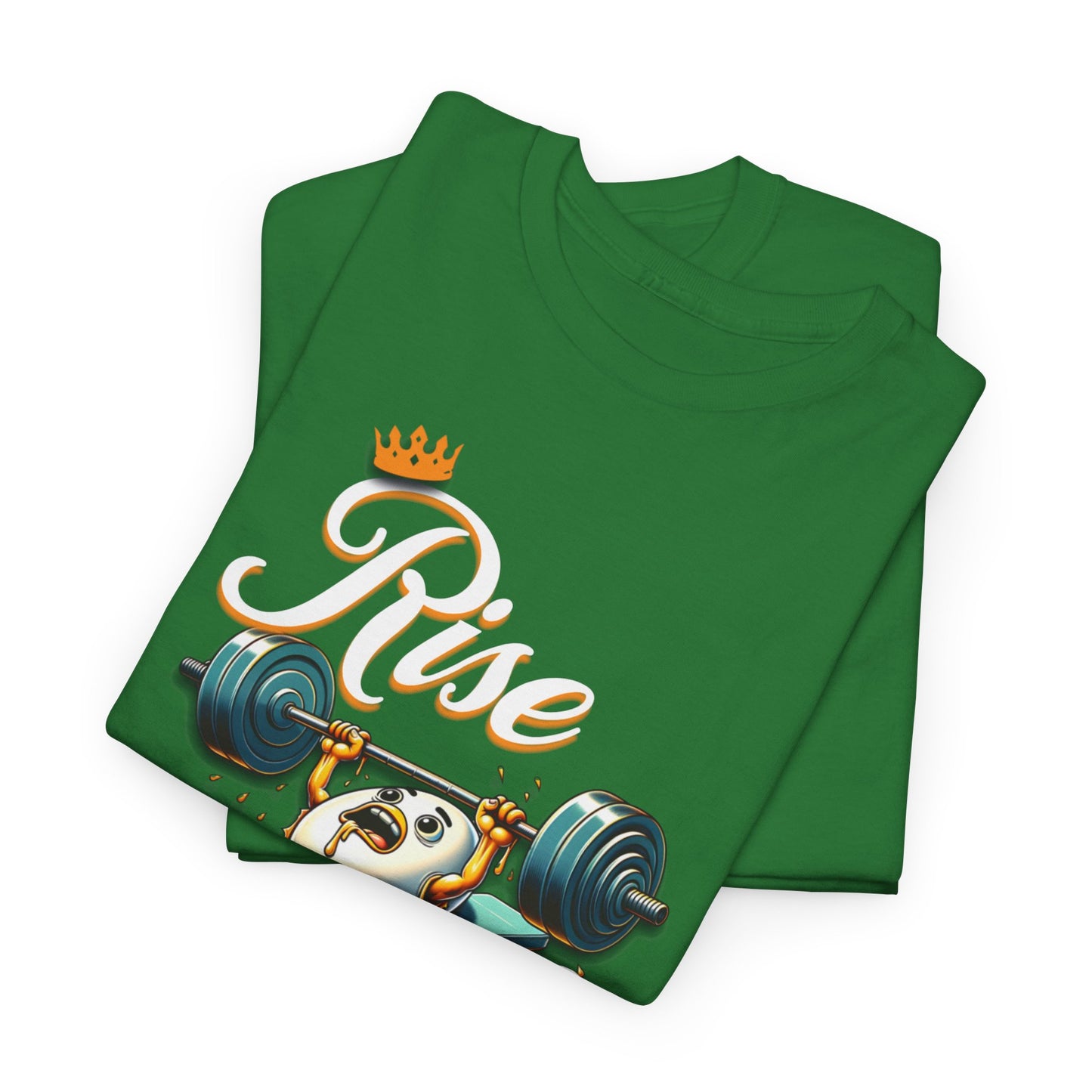 Egg-cellent Grind T-Shirts, Rise & Grind Gym Motivational Unisex Tee, Humorous T-Shirt for Fitness Enthusiasts, Motivational Cute Fitness T-Shirt