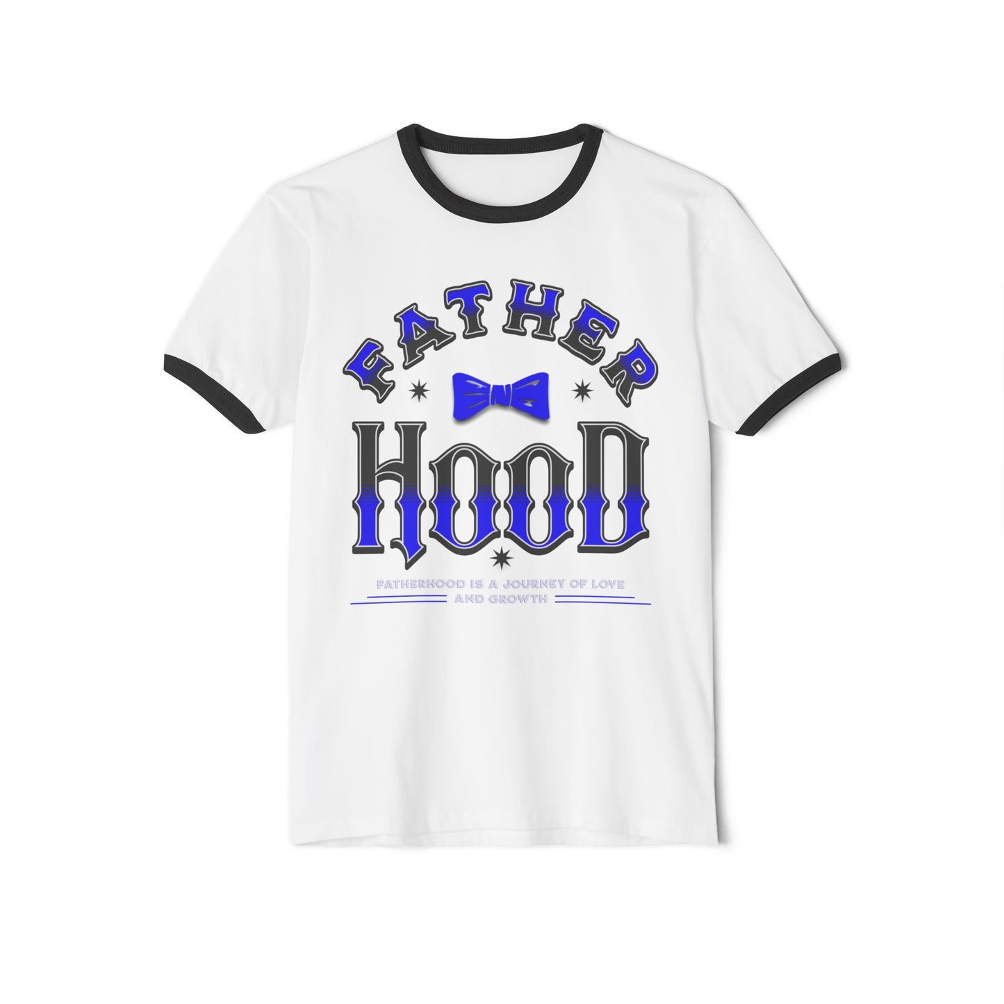 Fatherhood Unisex Cotton Ringer T-Shirt | Cool Dad Tee, Gift for New Dads, Father's Day Shirt, Dad Life Apparel, Casual Wear