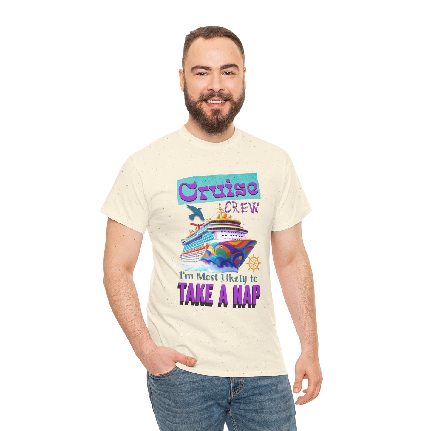 Cruise Crew Nap Tee, Unisex Cotton Shirt, Fun Cruise Vacation Apparel, Cruising Nautical Gift, Group Travel Outfit, Fun Cruise Shirt