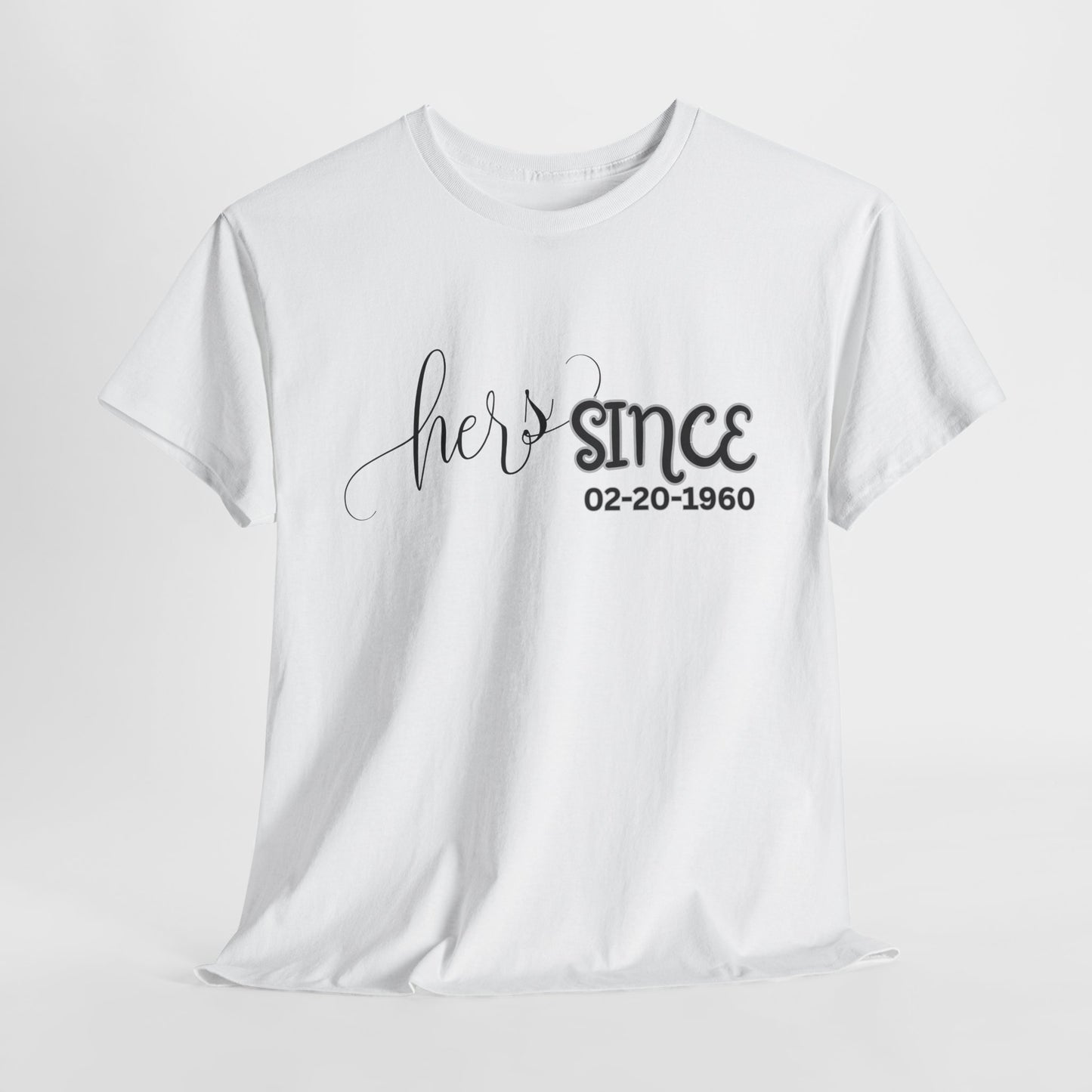 Personalized His and Hers Valentine T-Shirts, Custom Valentine T-Shirts, Unisex Valentine T-Shirts, T-Shirts for Couples, (His Sold Separately)