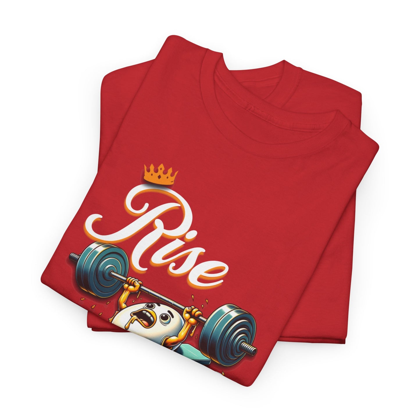Egg-cellent Grind T-Shirts, Rise & Grind Gym Motivational Unisex Tee, Humorous T-Shirt for Fitness Enthusiasts, Motivational Cute Fitness T-Shirt