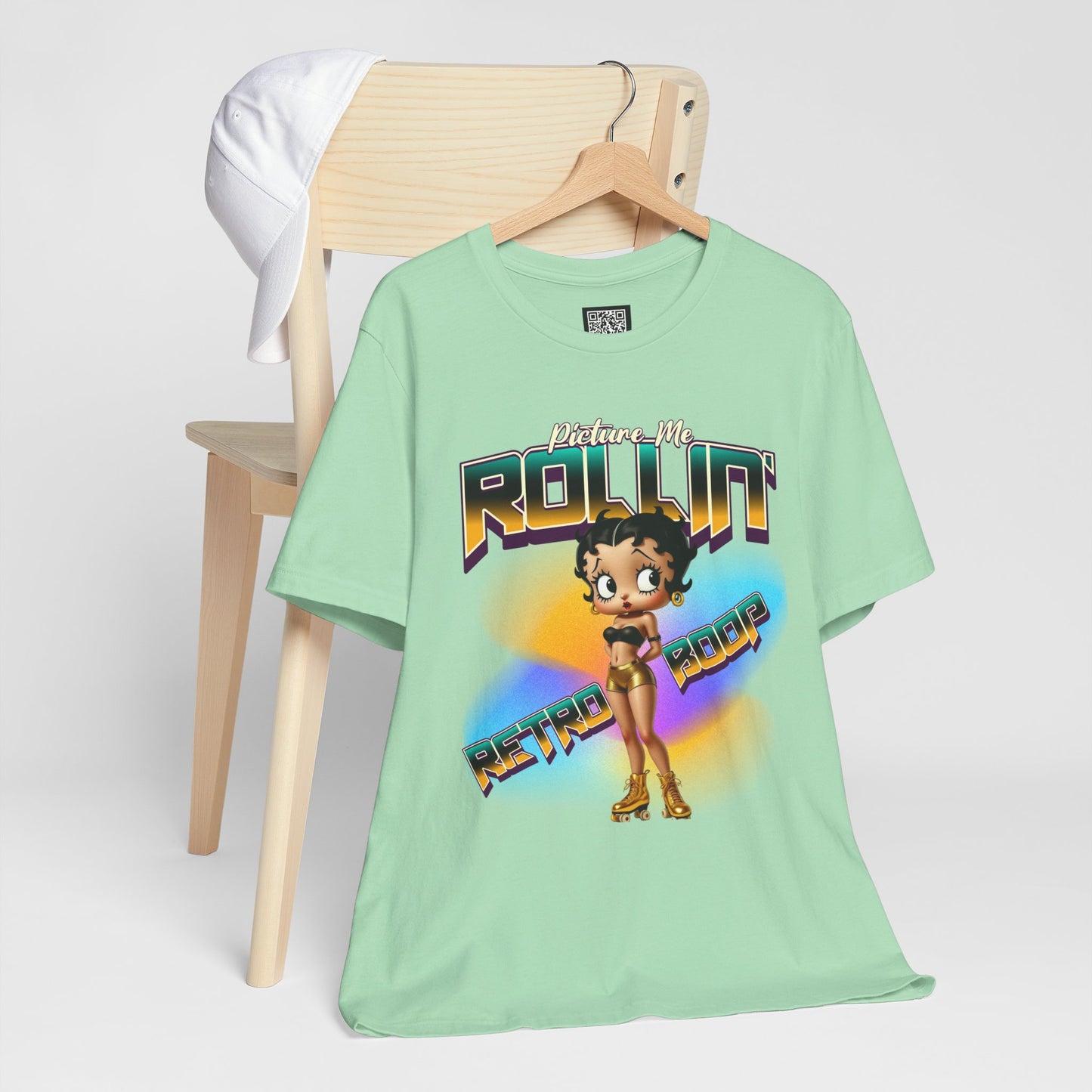 Retro Betty Boop Graphic Tee, Vintage Skater Theme Cartoon Shirt, Fun Skater Girl T-Shirt, Gift for Skater Lovers, 90s Nostalgia Apparel