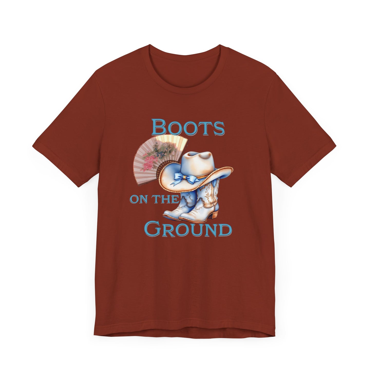 Cowboy Boots Graphic Tee - "Boots on the Ground" Inspired Design, Unisex Shirt for Men and Women, Country Music Lover Tees