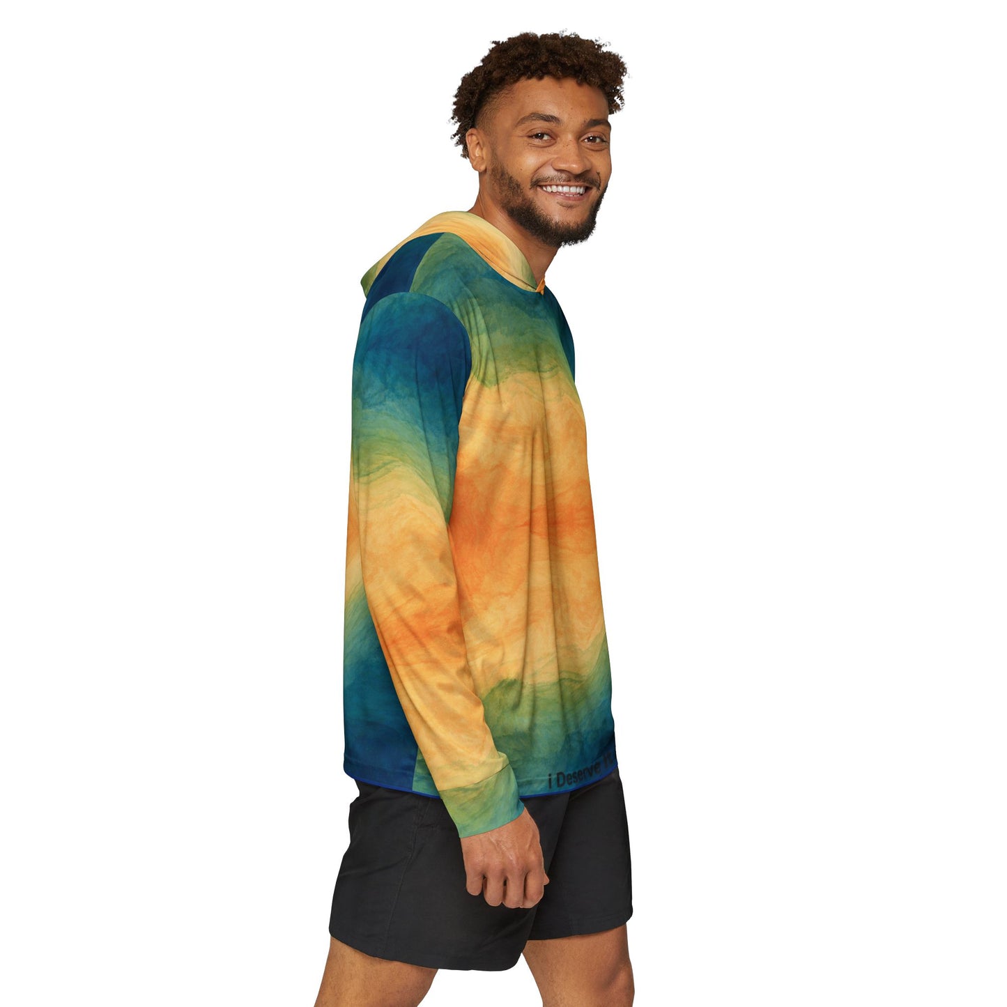 "I Deserve It All" Men's Multi-Colored Sports Warmup Hoodie