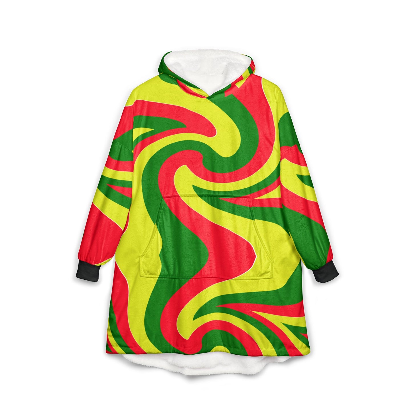 Vibrant Unisex Hooded Blanket - Cozy Tie-Dye Design for Relaxation & Fun, Fun Tie-Dyed Hooded Blanket for Mom, 70's Print Hoodie