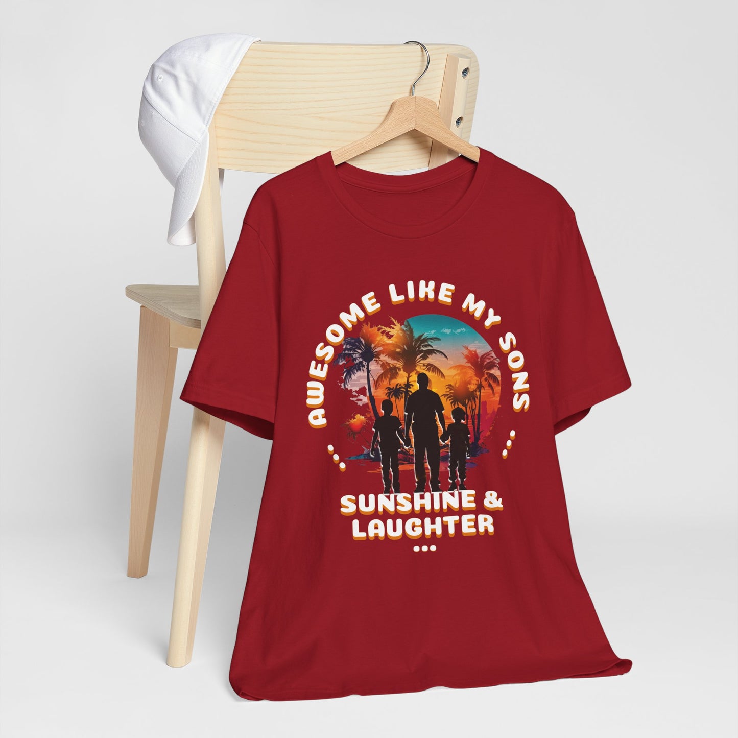 Sunshine & Laughter Tee - Unisex Jersey Short Sleeve Shirt, Gift for Parents, Summer Vibe T-Shirt, Family Trip Shirt, Vacation Apparel