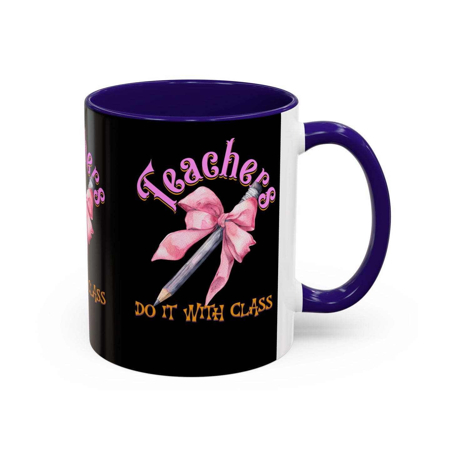 Colorful Mugs (11oz, 15oz), Teacher Appreciation Gift, Cute Gift for Teachers, Coffee Mug for Teachers, Coquette Bow Coffee Mug