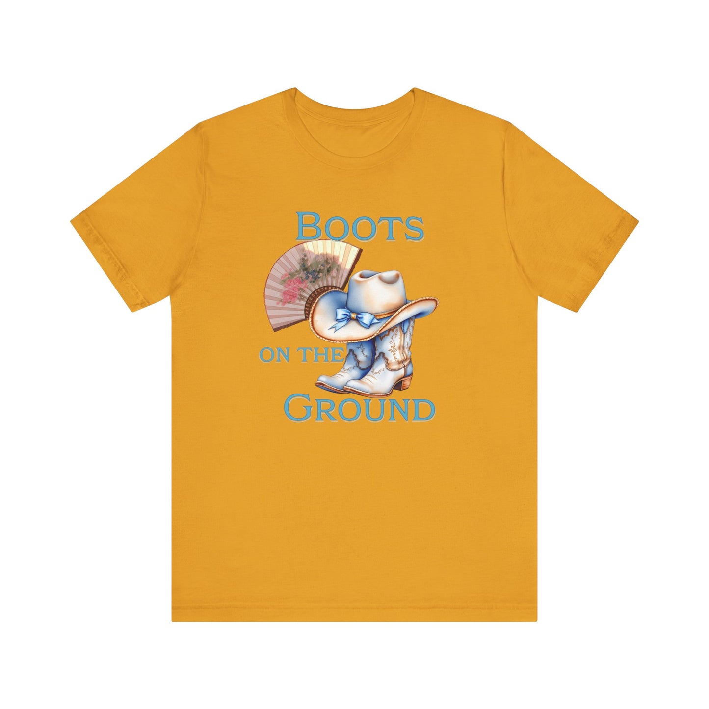 Cowboy Boots Graphic Tee - "Boots on the Ground" Inspired Design, Unisex Shirt for Men and Women, Country Music Lover Tees