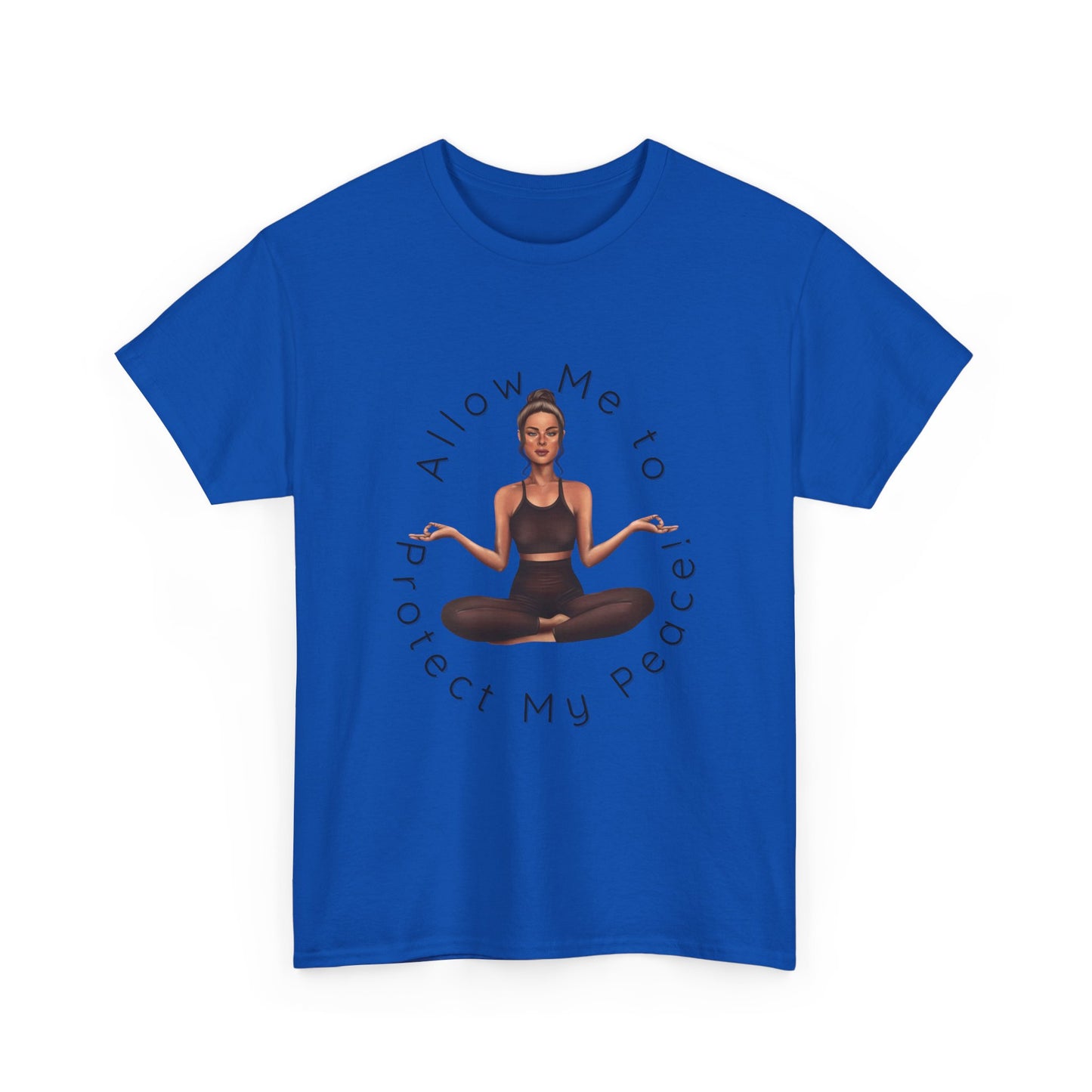 Protect My Peace Yoga Art, Serenity Yoga T-Shirt, Yoga Instructor Shirt, T-Shirt Gift for Yoga Instructor, Gift for Yoga Enthusiast, Fitness Instructor Gift
