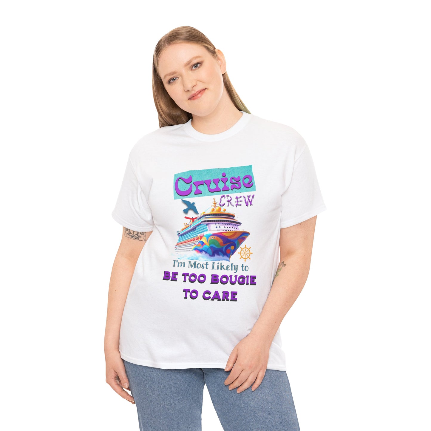 Cruise Crew Tee: Be Too Bougie to Care, Vacation Outfits, Nautical Shirt, Travel Gift, Summer Apparel, T-Shirt for the Bougie One