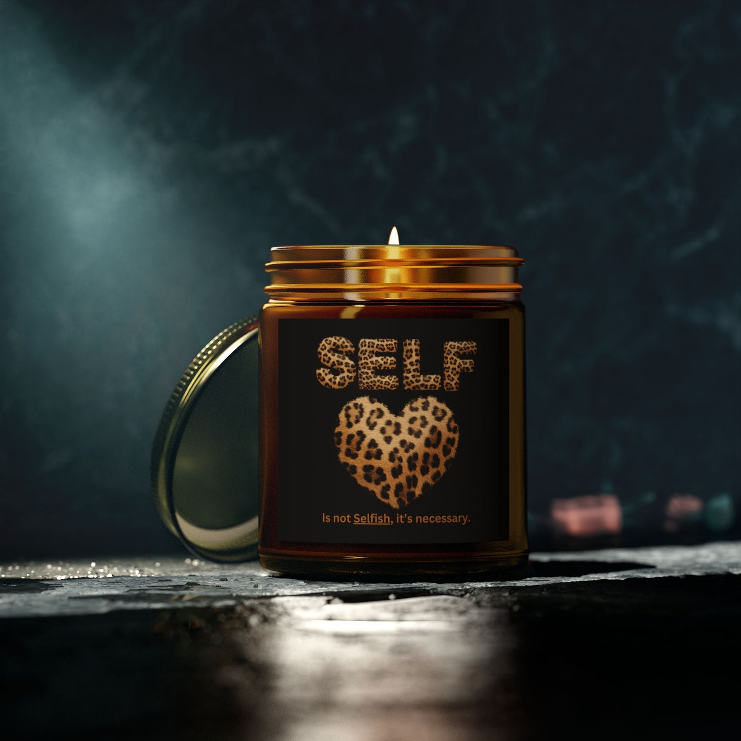 Self-Love Is Not Selfish, It's Necessary Scented Candles, Coconut Apricot Wax (4oz, 9oz)