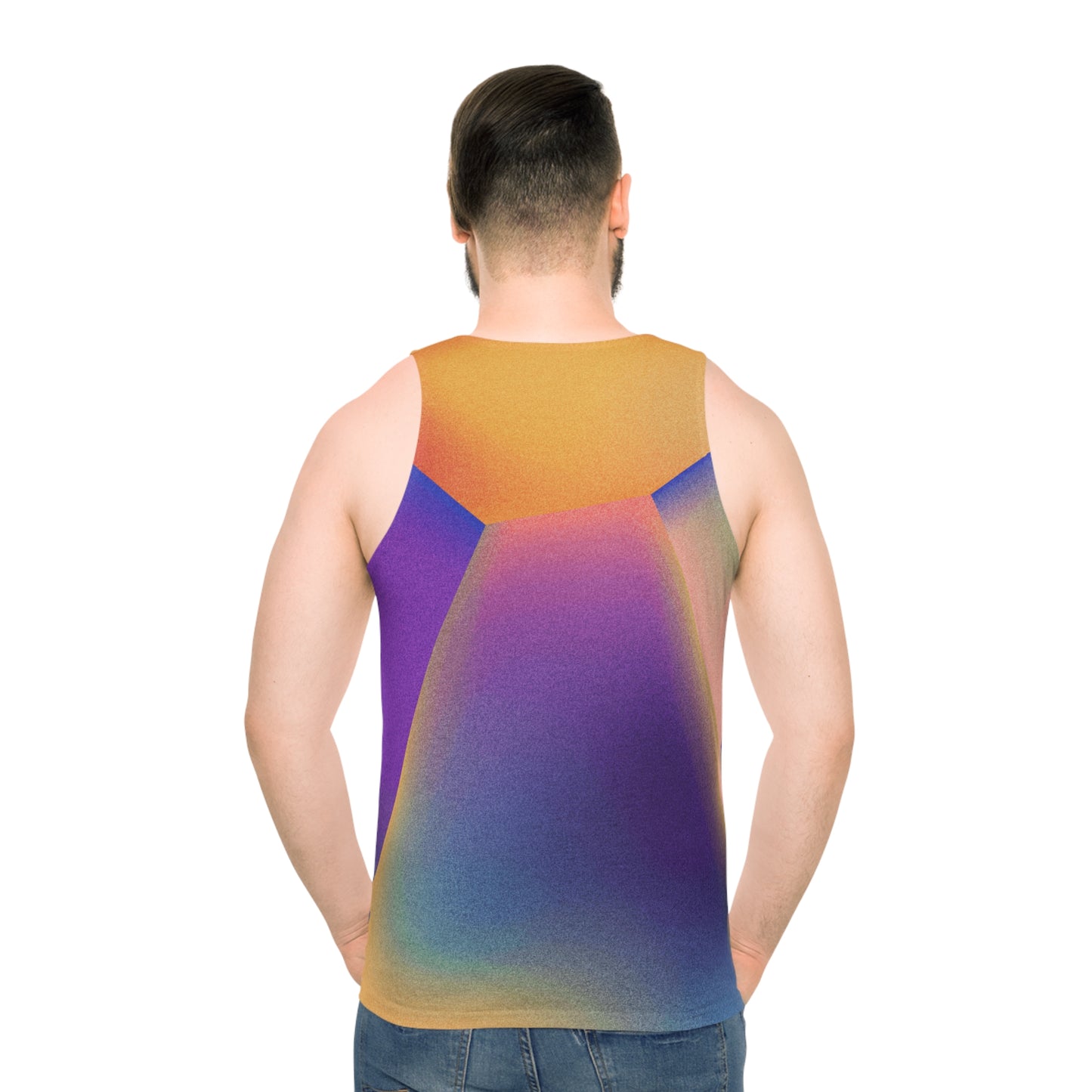 Bold Colorful Print Unisex Tank Top - Exercise in Style this Summer, Unique Unisex Tank Top, One-of-A-Kind Print, Sizes XS TO 4XL