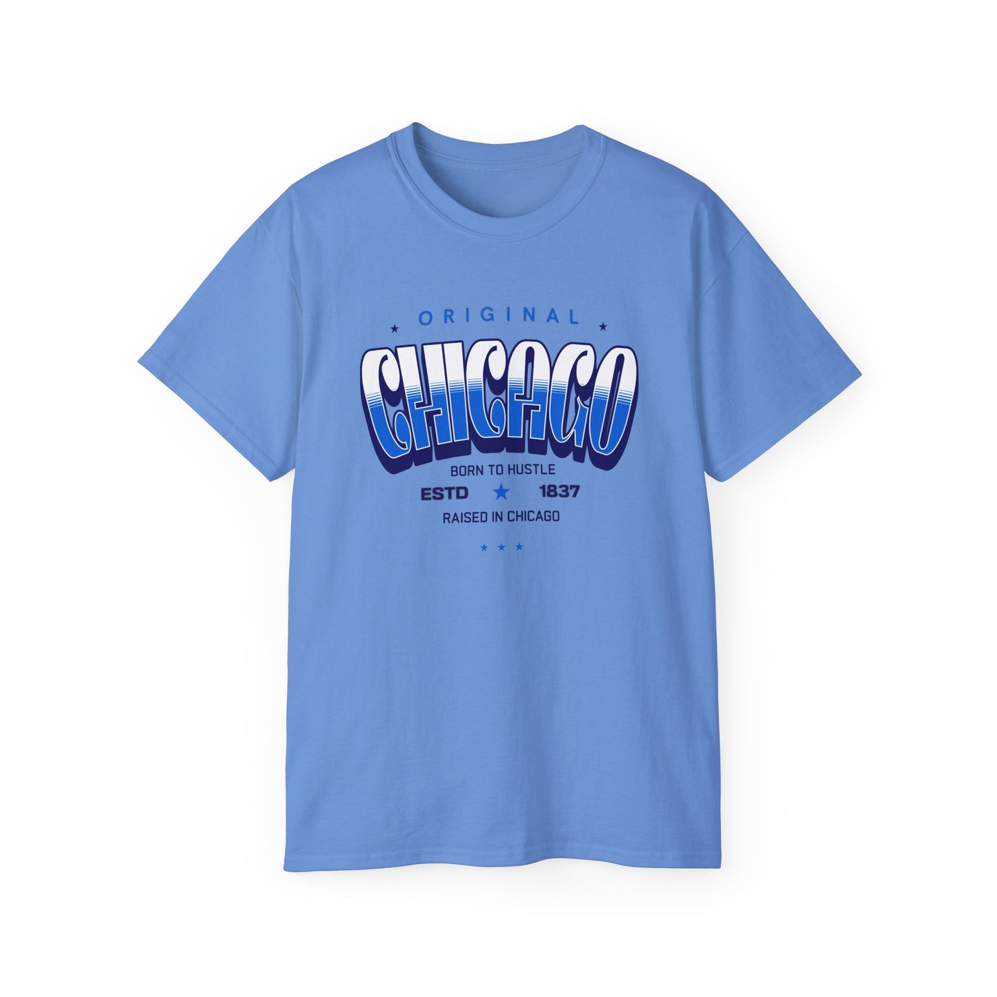 Chicago Hustle Graphic Tee, Streetwear T-Shirt, Gift for Travelers, Chicago Souvenir, Unisex Chicago T-Shirts Casual Wear. Chi-Town Tees