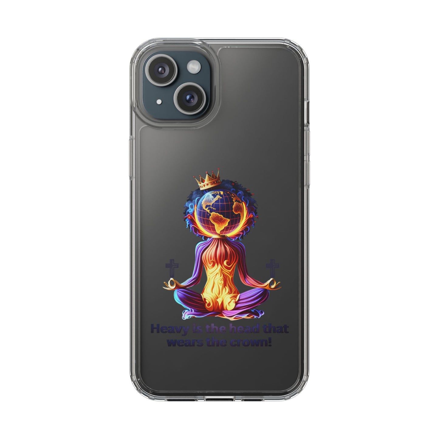 "Heavy is the Head" Clear Cellphone Case Cases, Inspirational Cellphone Case for iPhone and Samsung Phones, Custom Cellphone Case
