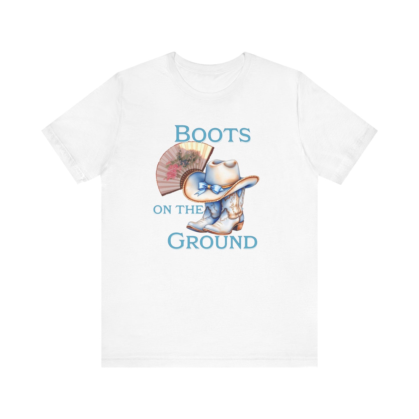 Cowboy Boots Graphic Tee - "Boots on the Ground" Inspired Design, Unisex Shirt for Men and Women, Country Music Lover Tees