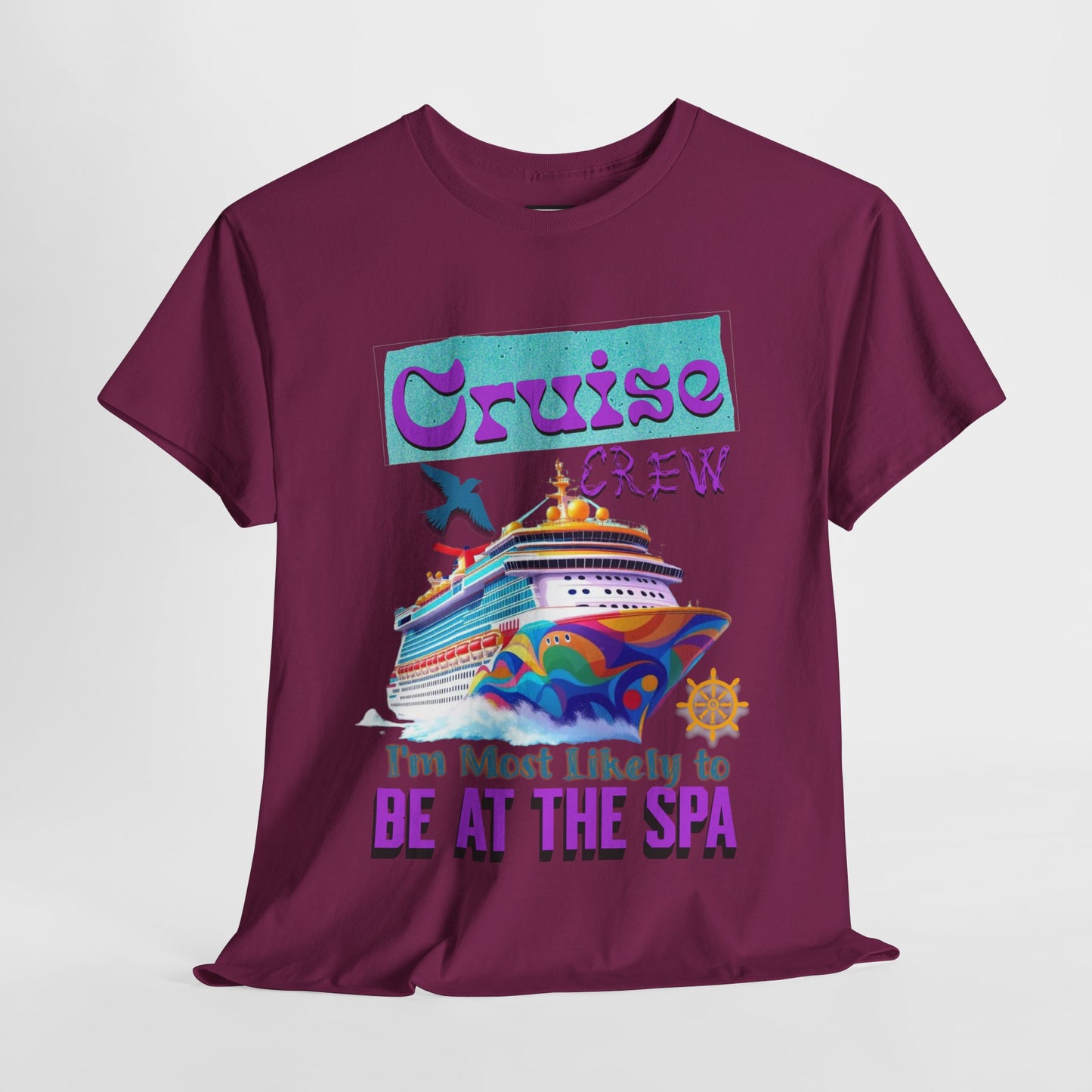 Cruise Crew Unisex Tee - Spa Day Vibes, Cruise Vacation T-Shirt, Funny Group Travel Apparel, Cruise Wear, Summer Fun Shirt
