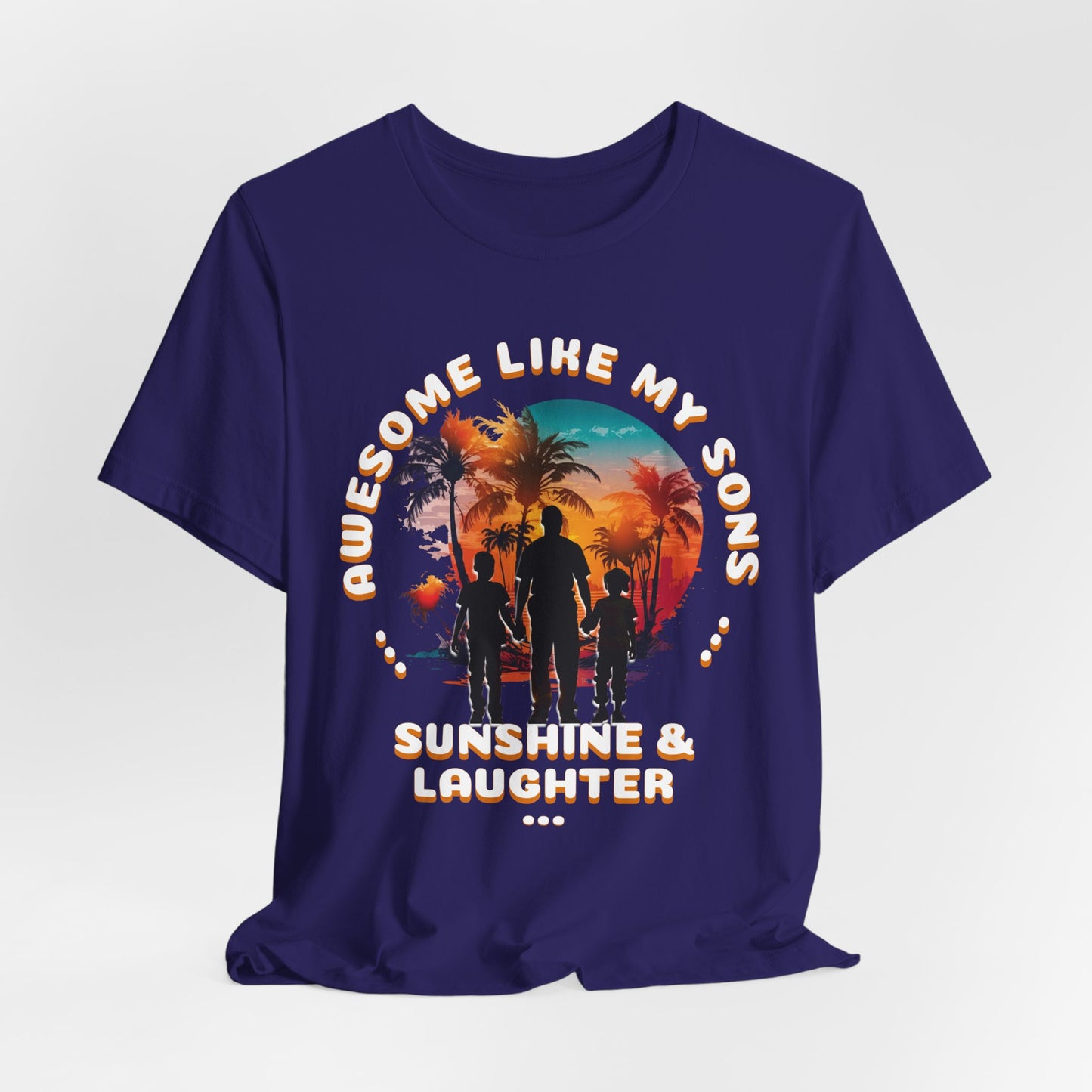 Sunshine & Laughter Tee - Unisex Jersey Short Sleeve Shirt, Gift for Parents, Summer Vibe T-Shirt, Family Trip Shirt, Vacation Apparel