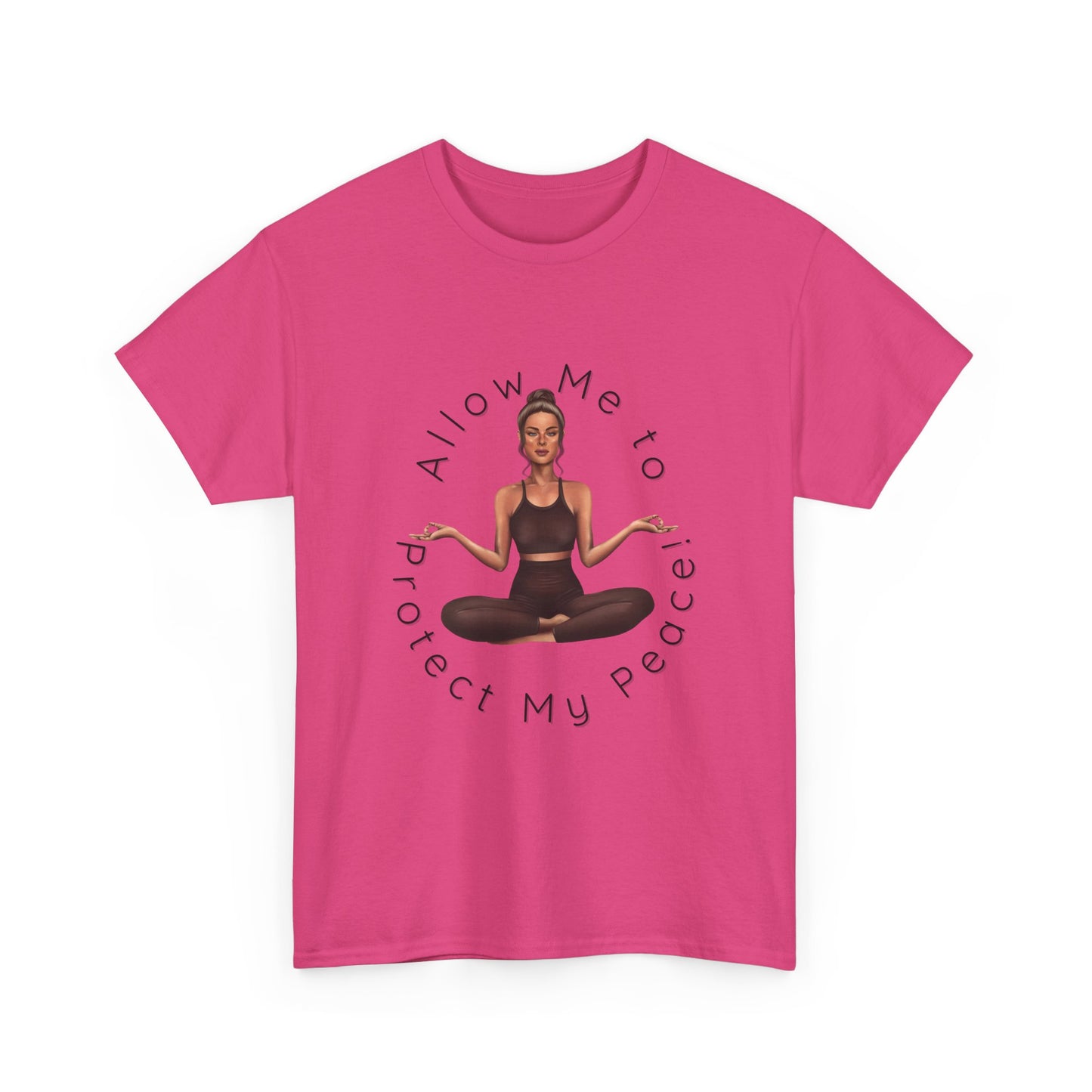 Protect My Peace Yoga Art, Serenity Yoga T-Shirt, Yoga Instructor Shirt, T-Shirt Gift for Yoga Instructor, Gift for Yoga Enthusiast, Fitness Instructor Gift