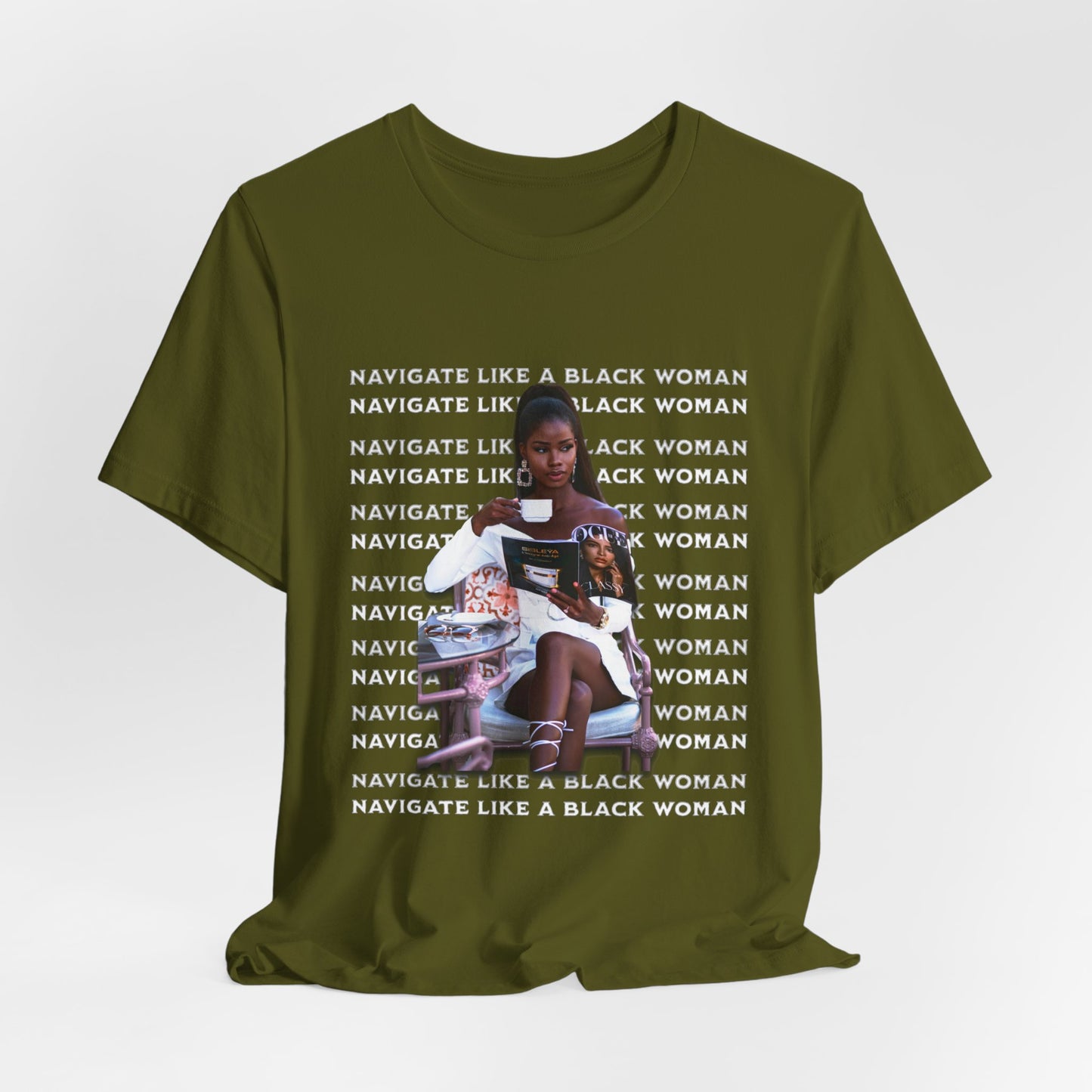 Navigate Like a Black Woman, Black Woman Shirt, 92% Black Woman Club, Black Girl Magic T-Shirts, Black History Month Shirts for Women