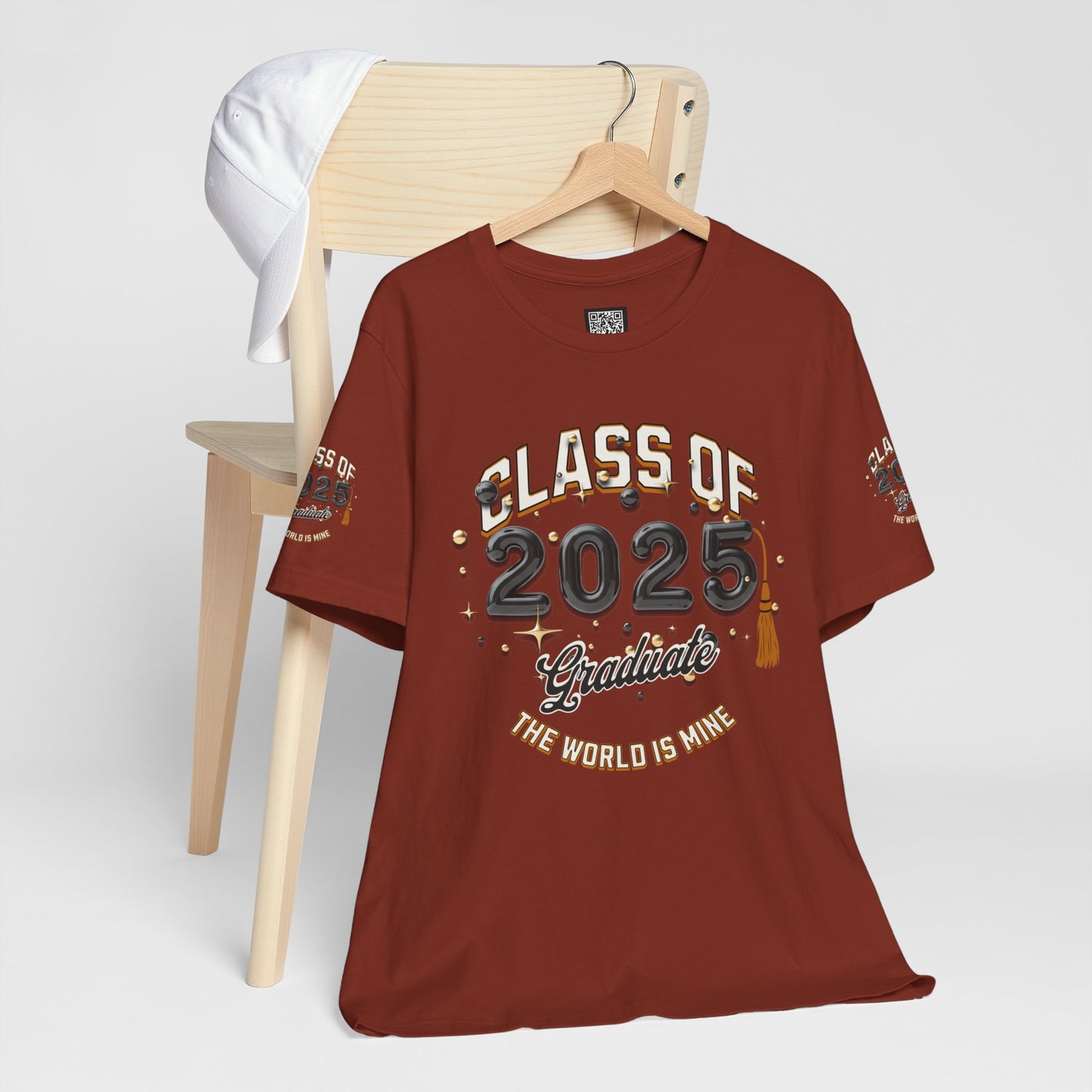 2025 Graduate Unisex Jersey Tee, Class of 2025 Graduation Shirt, Graduation Pride for 2025T-Shirts, The World is Mine Tees