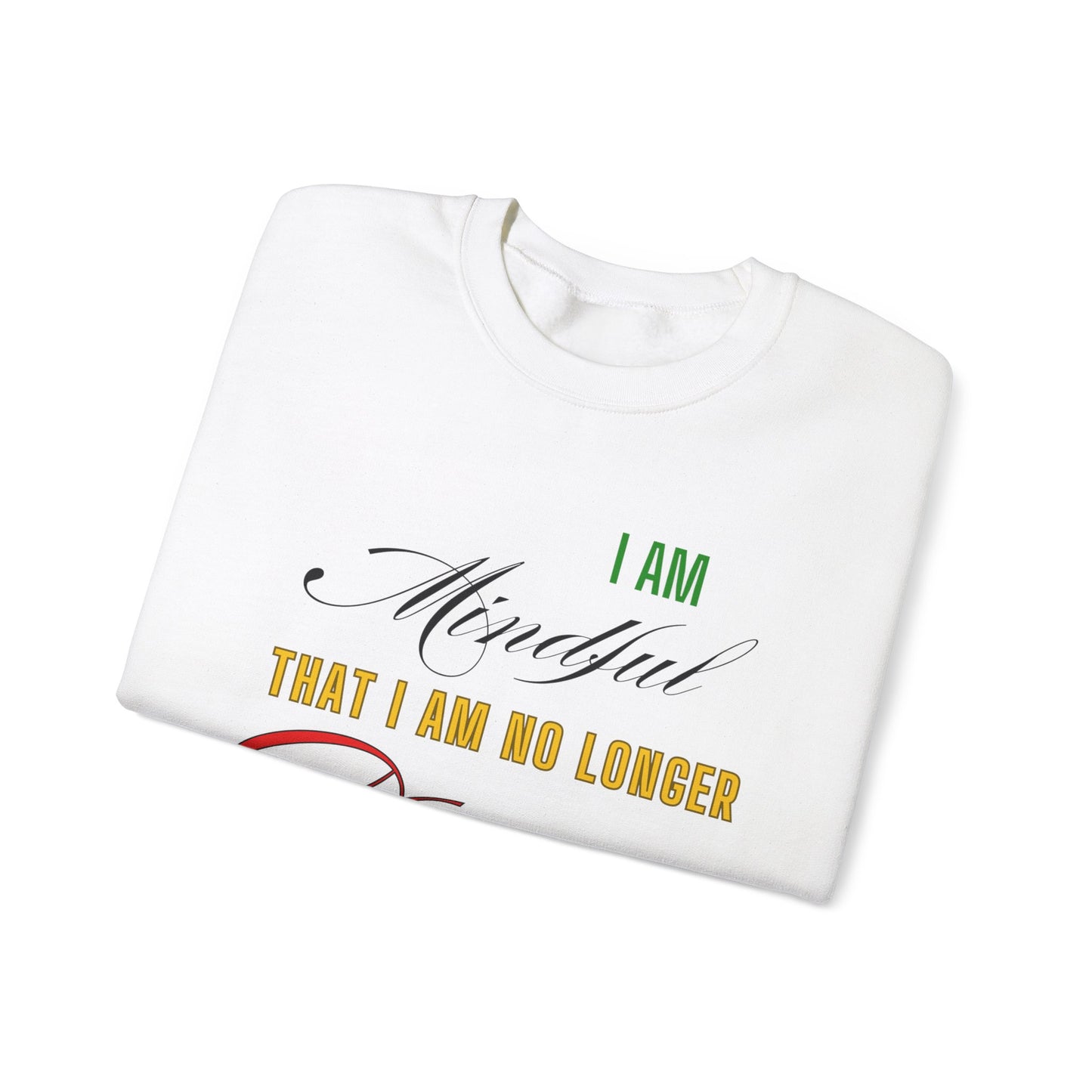 "Mindful But Not Demure" Heavy Blend™ Crewneck Sweatshirt, Demure Shirt, Funny Trendy Shirt, Viral Meme Shirt, Female Empowerment Shirt, Very Demure Very Mindful Very Cutesy, Minimalist Style