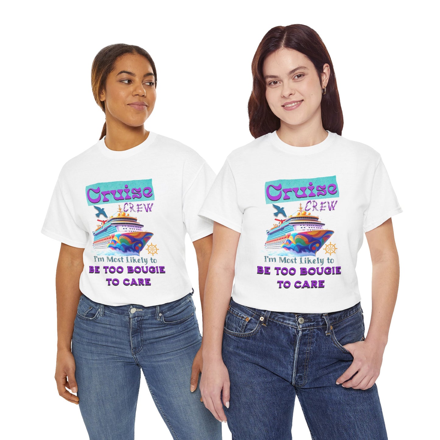 Cruise Crew Tee: Be Too Bougie to Care, Vacation Outfits, Nautical Shirt, Travel Gift, Summer Apparel, T-Shirt for the Bougie One