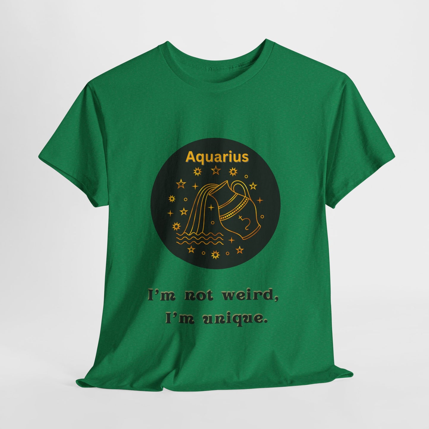 Aquarius T-Shirt, Aquarius Horoscope Gifts, Birth Month Gifts, Zodiac Sign T-Shirt Gifts, Astrology T-Shirt, Unisex Heavy Cotton Tee