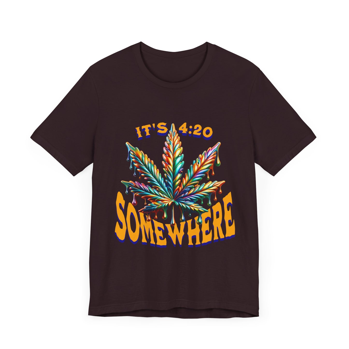 It's 420 Somewhere T-Shirt, Funny Marijuana Shirt, Cannabis Lifestyle Shirts, Funny Stoner Shirt, Cannabis Leaf T-Shirts, 420-Friendly Fashion