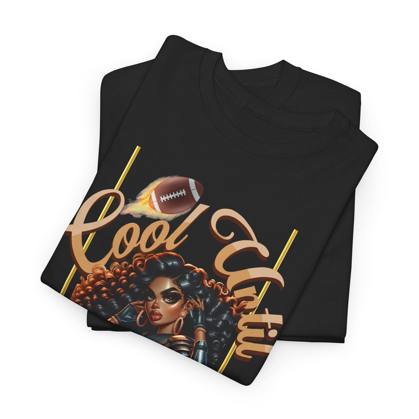 Cool Vibes Kickoff T-Shirt, Game Day Tee, Chic Football Apparel, Football Girl Shirt, Woman Glam Football Shirt, Cute Football Tees, Football Shirts