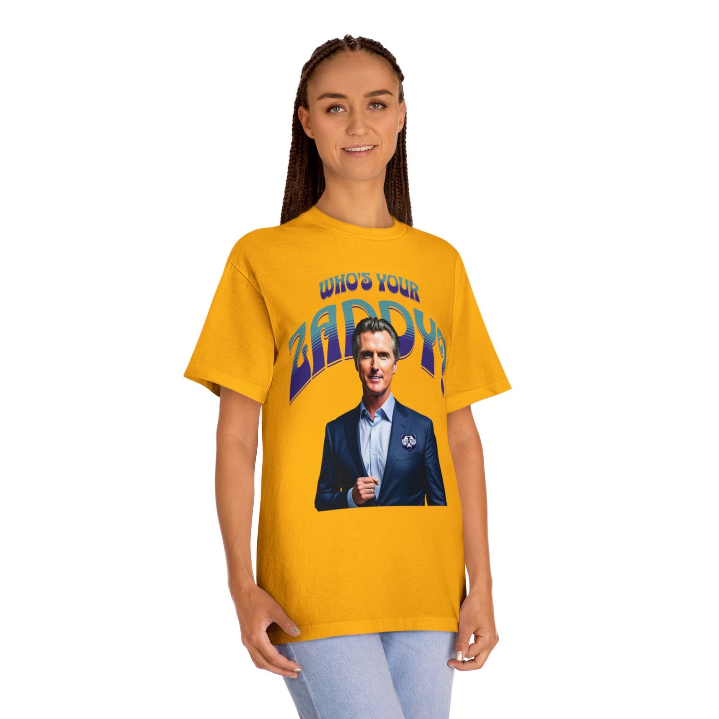 Who's Your Daddy? Funny Classic Tee, Funny Zaddy Gift, Gavon Newsome Tee Shirt, Dad Humor Apparel, Trendy Gavon T-Shirt, Political Tees