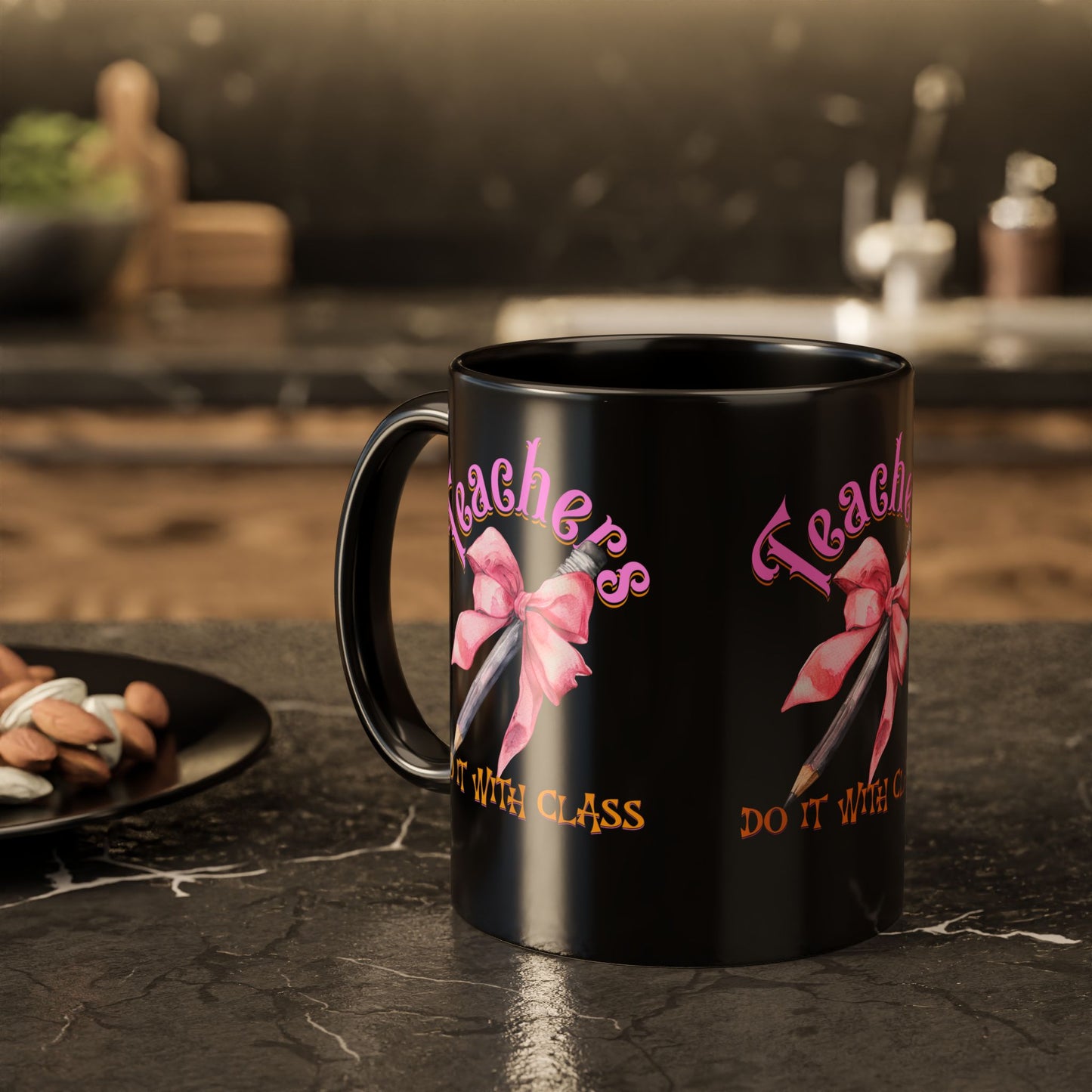 Colorful Mugs (11oz, 15oz), Teacher Appreciation Gift, Cute Gift for Teachers, Coffee Mug for Teachers, Coquette Bow Coffee Mug
