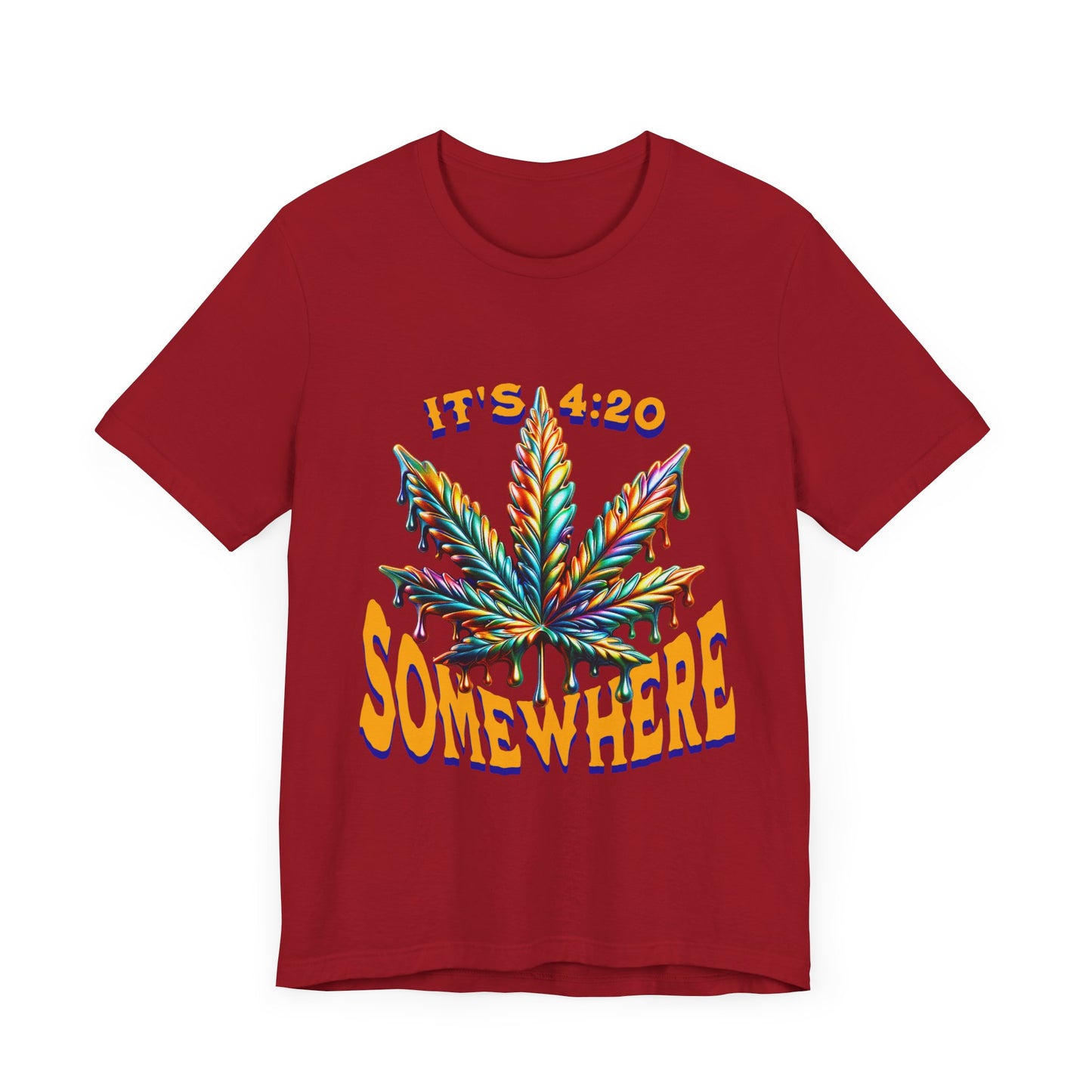 It's 420 Somewhere T-Shirt, Funny Marijuana Shirt, Cannabis Lifestyle Shirts, Funny Stoner Shirt, Cannabis Leaf T-Shirts, 420-Friendly Fashion