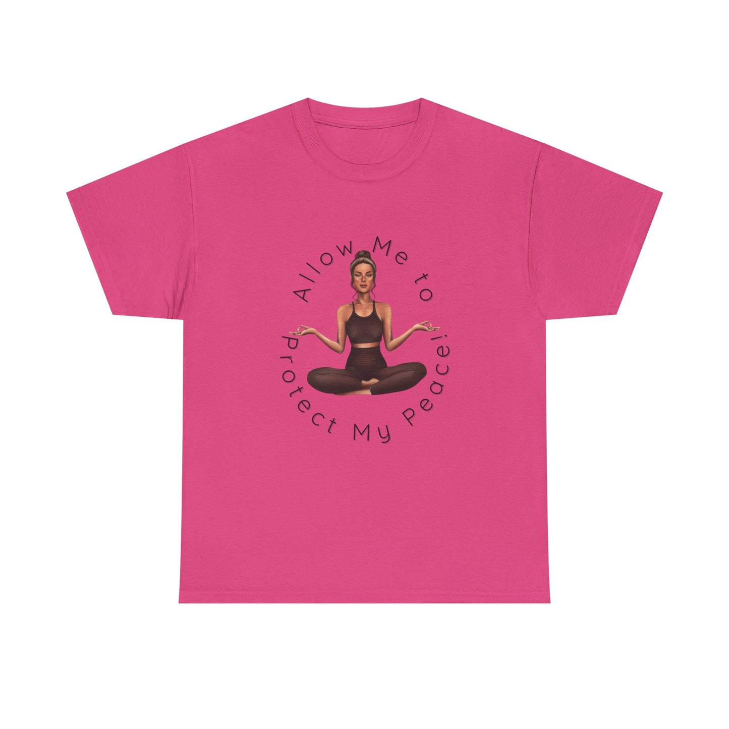 Protect My Peace Yoga Art, Serenity Yoga T-Shirt, Yoga Instructor Shirt, T-Shirt Gift for Yoga Instructor, Gift for Yoga Enthusiast, Fitness Instructor Gift