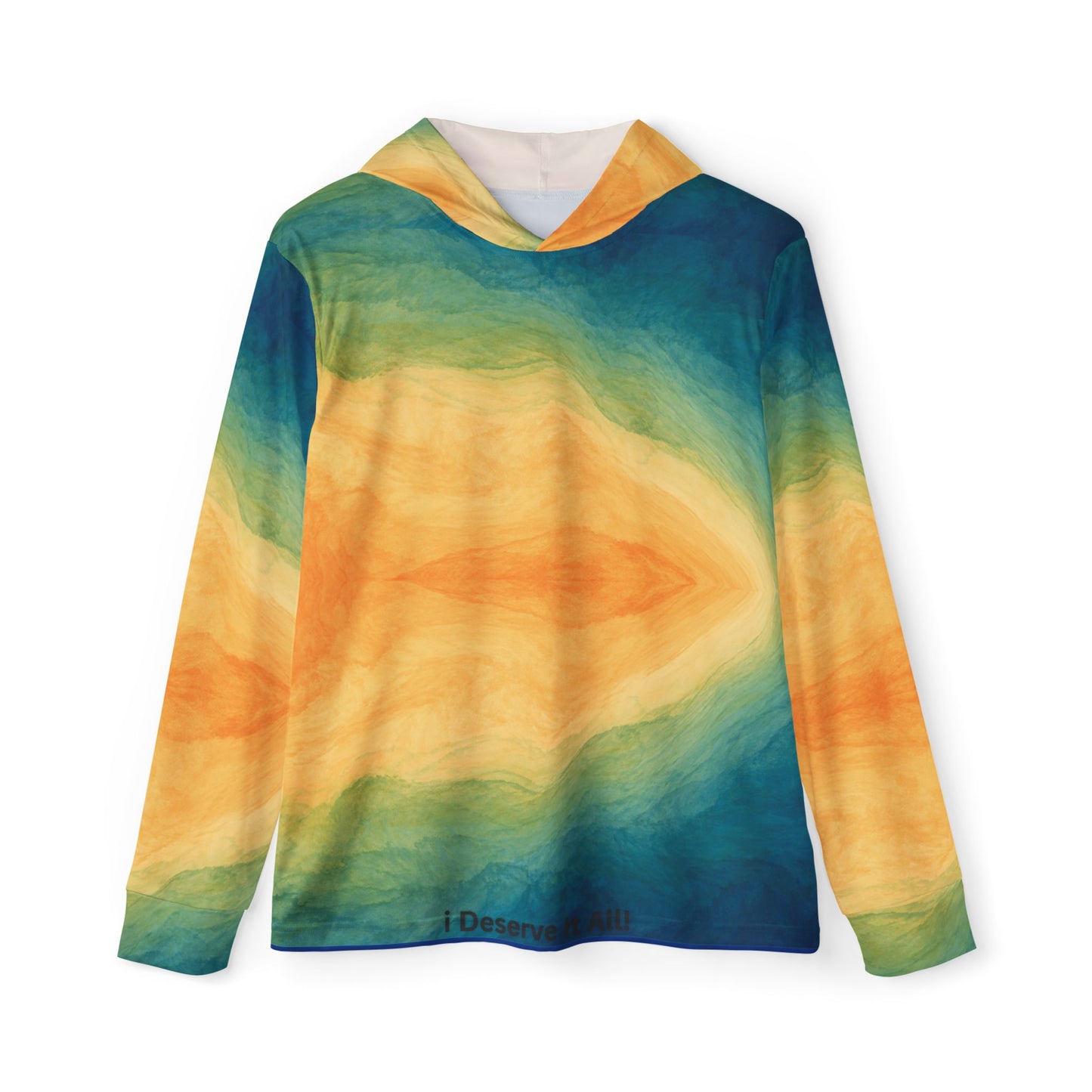 "I Deserve It All" Men's Multi-Colored Sports Warmup Hoodie