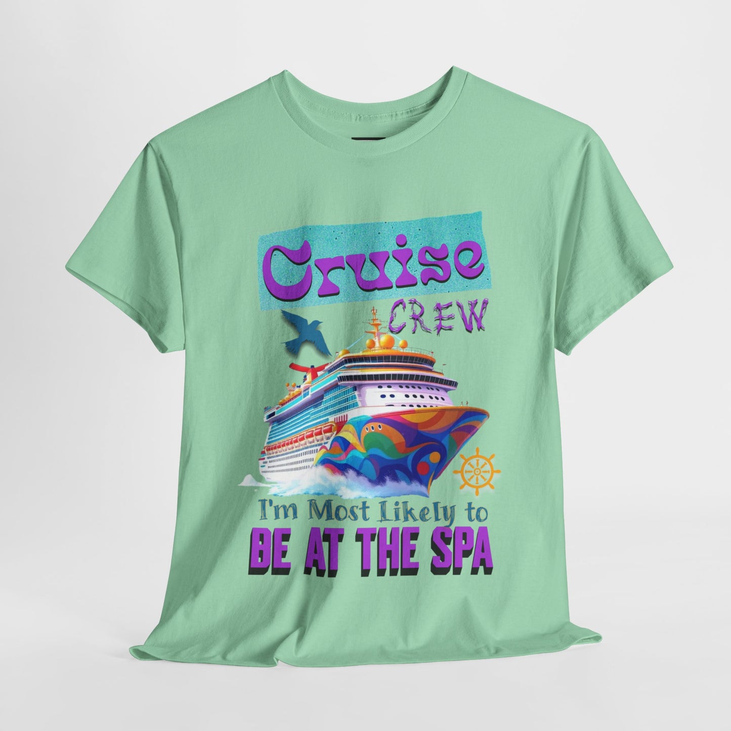 Cruise Crew Unisex Tee - Spa Day Vibes, Cruise Vacation T-Shirt, Funny Group Travel Apparel, Cruise Wear, Summer Fun Shirt