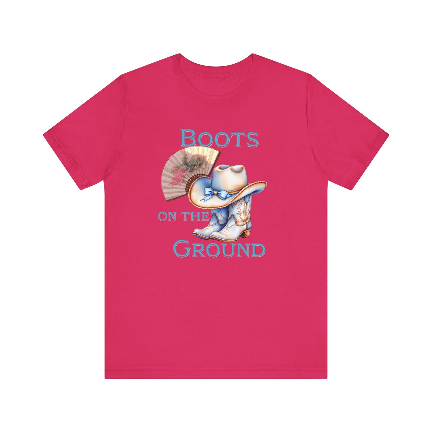Cowboy Boots Graphic Tee - "Boots on the Ground" Inspired Design, Unisex Shirt for Men and Women, Country Music Lover Tees