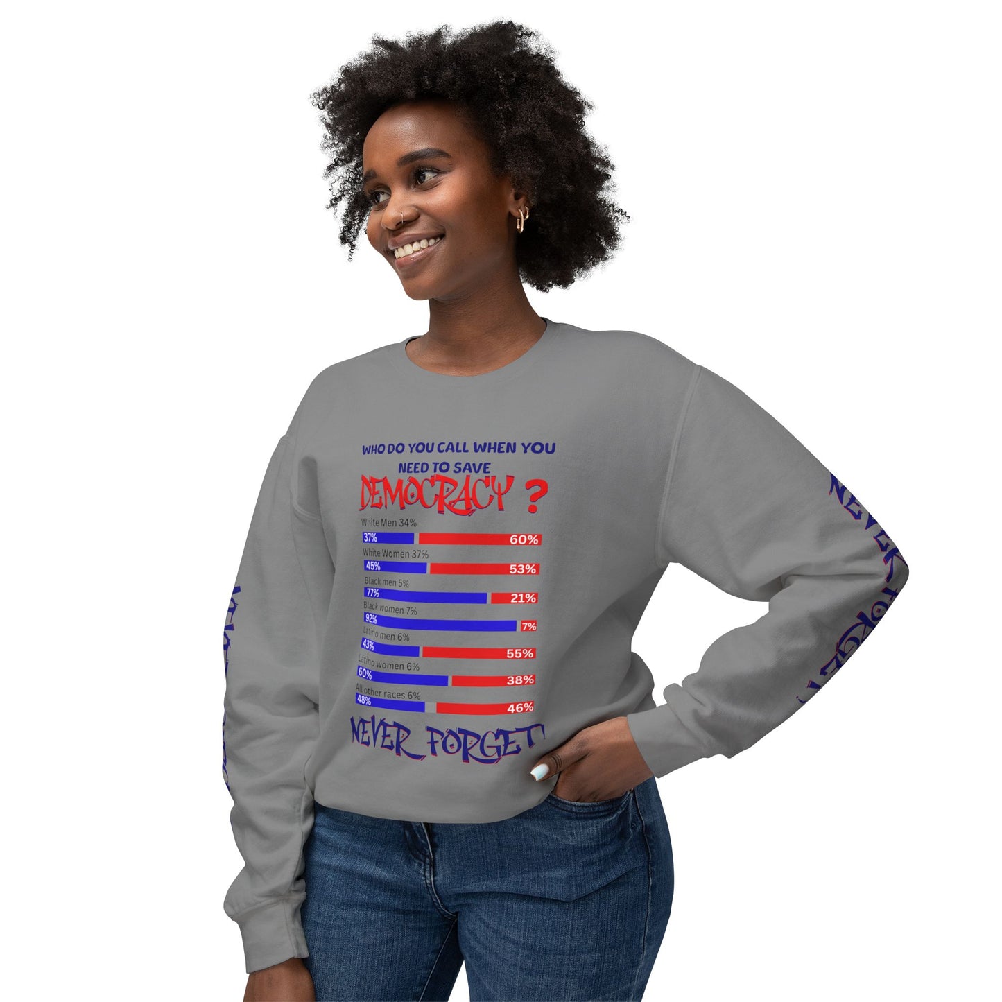 92% Black Women Save Democracy, Contributions of Black Women, Black Women Empowerment, Black Melanin T-Shirts for Women