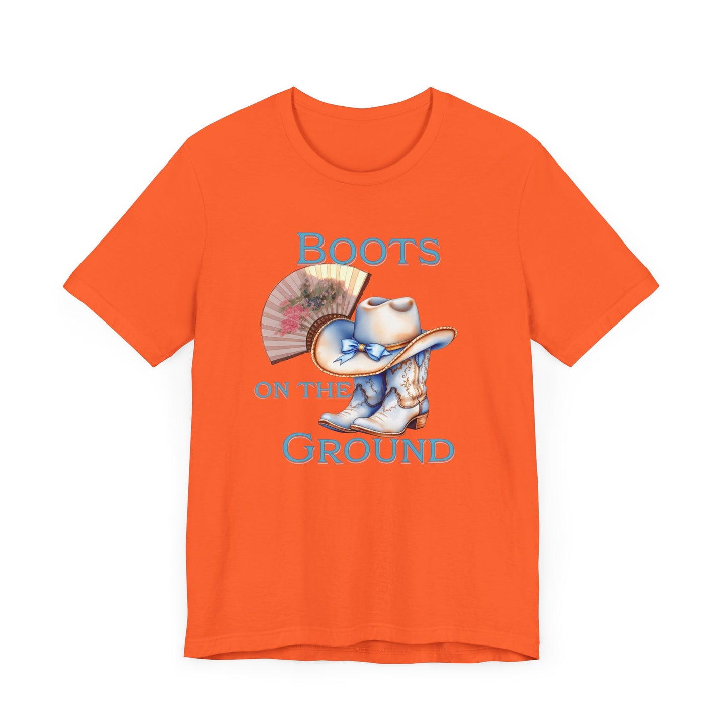 Cowboy Boots Graphic Tee - "Boots on the Ground" Inspired Design, Unisex Shirt for Men and Women, Country Music Lover Tees