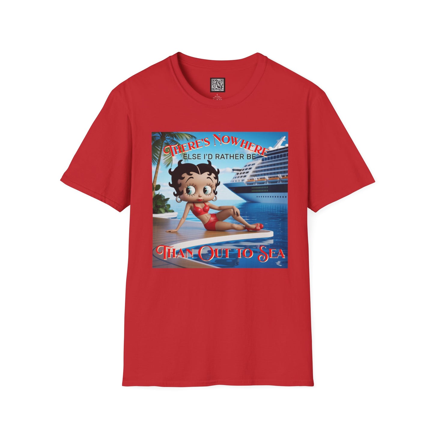 Betty Boop Cruisin' Vintage T-Shirt, Retro Beach Tee, Cute Cruise Themed Summer Fun Shirt, Vacation Outfit, Bettsie Style Clothing