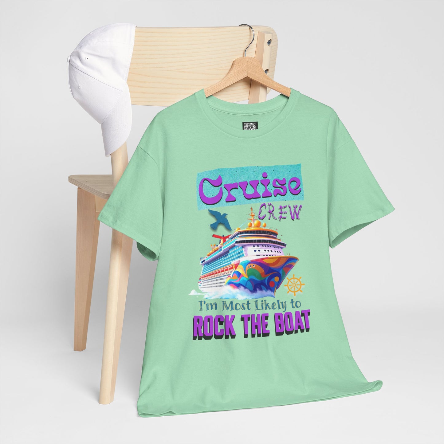 Cruise Crew Unisex Heavy Cotton Tee - Perfect for Cruise Lovers, Cruise Vacation, Summer Adventures, Nautical Theme, Gift Idea